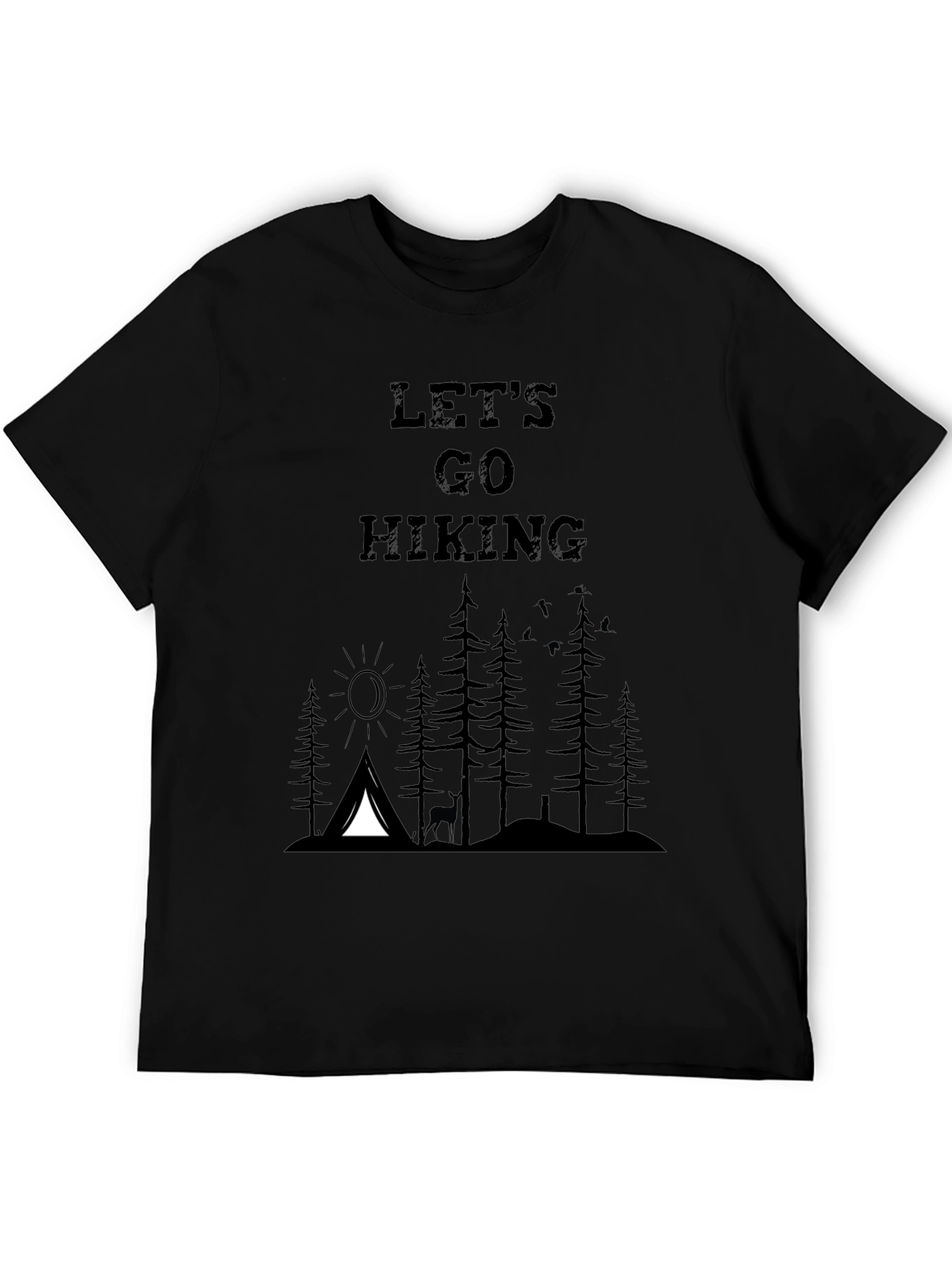 Lets Go Hiking Graphic T-Shirt