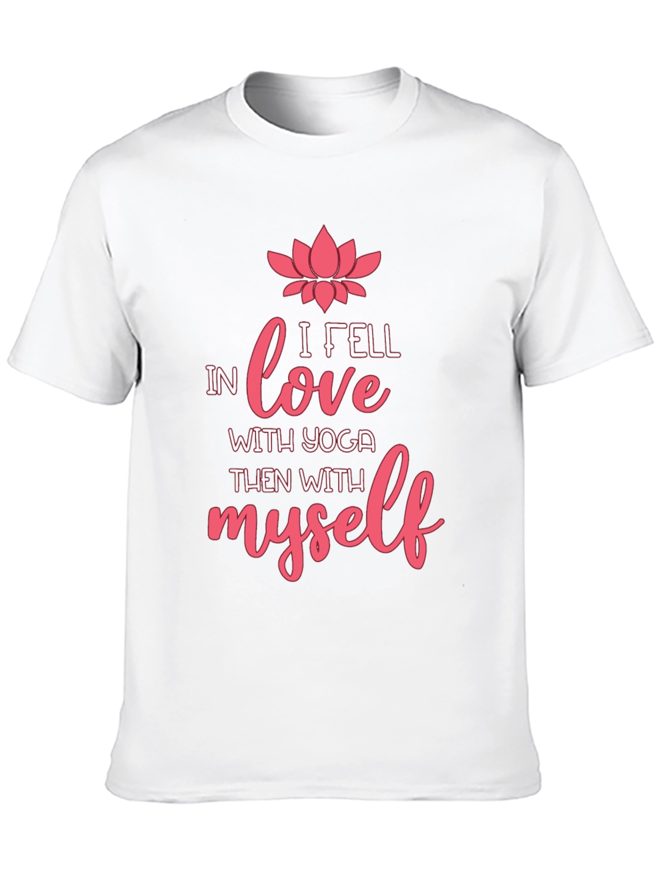 Yoga Love Graphic Tee - Black Cotton T-Shirt
