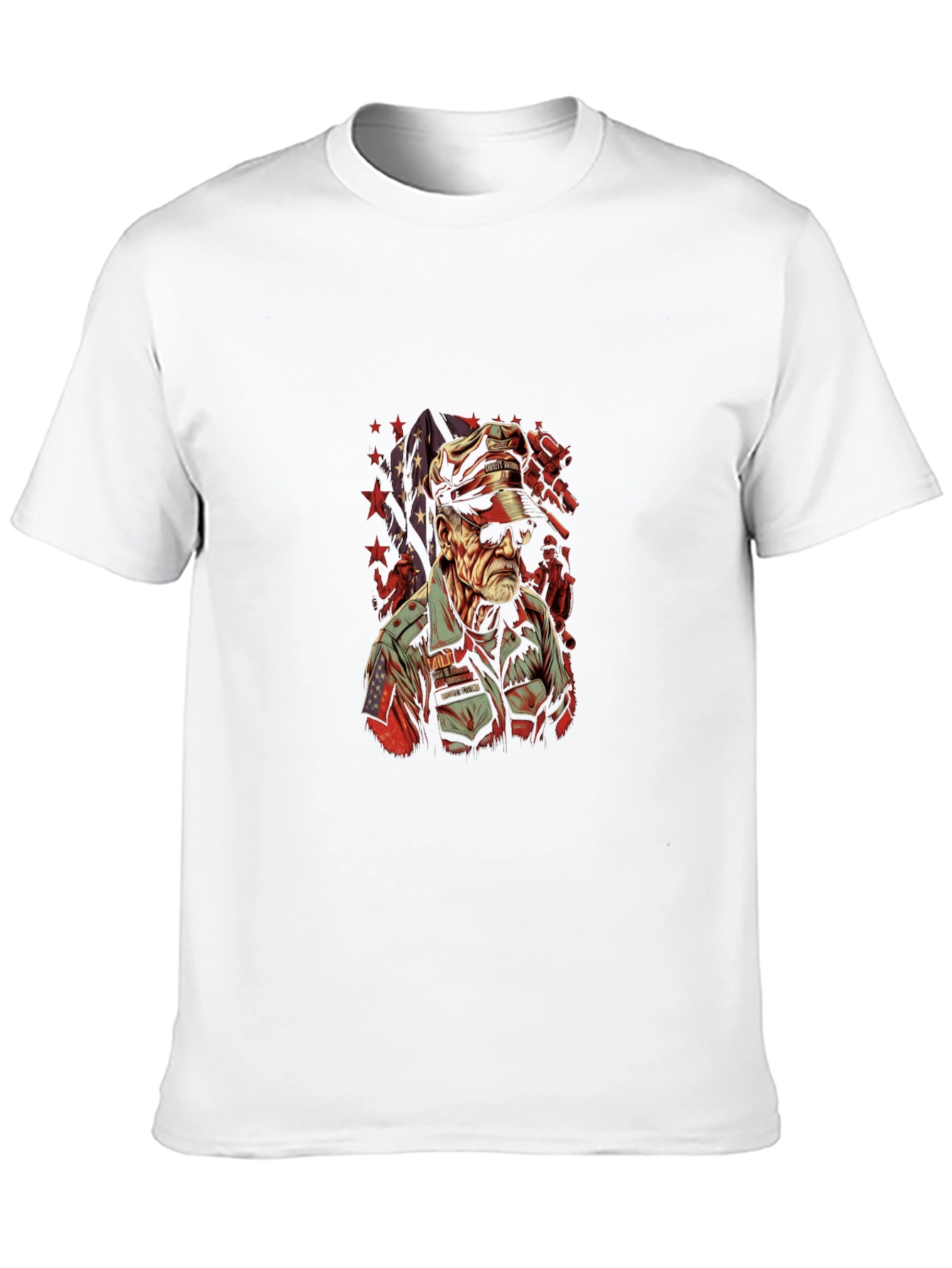 Patriotic Veteran Graphic T-Shirt