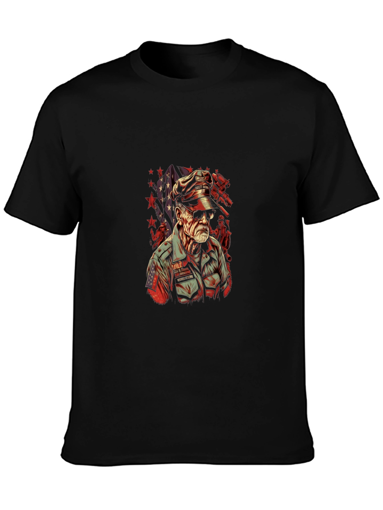Patriotic Veteran Graphic T-Shirt