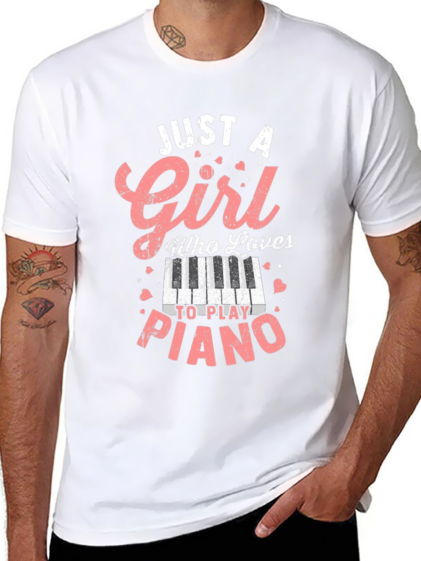 Just A Girl Who Loves Piano T-Shirt