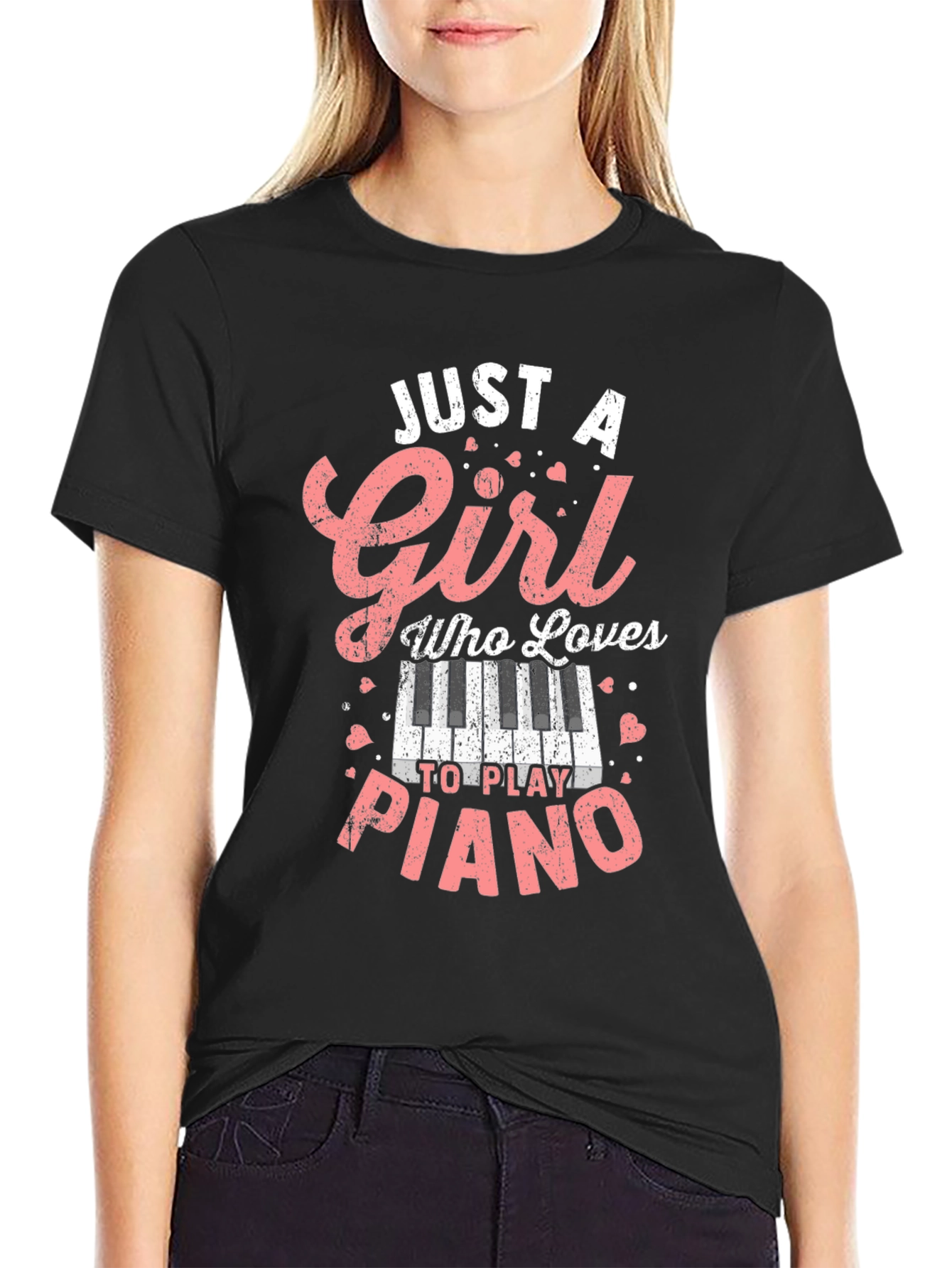 Just A Girl Who Loves Piano T-Shirt