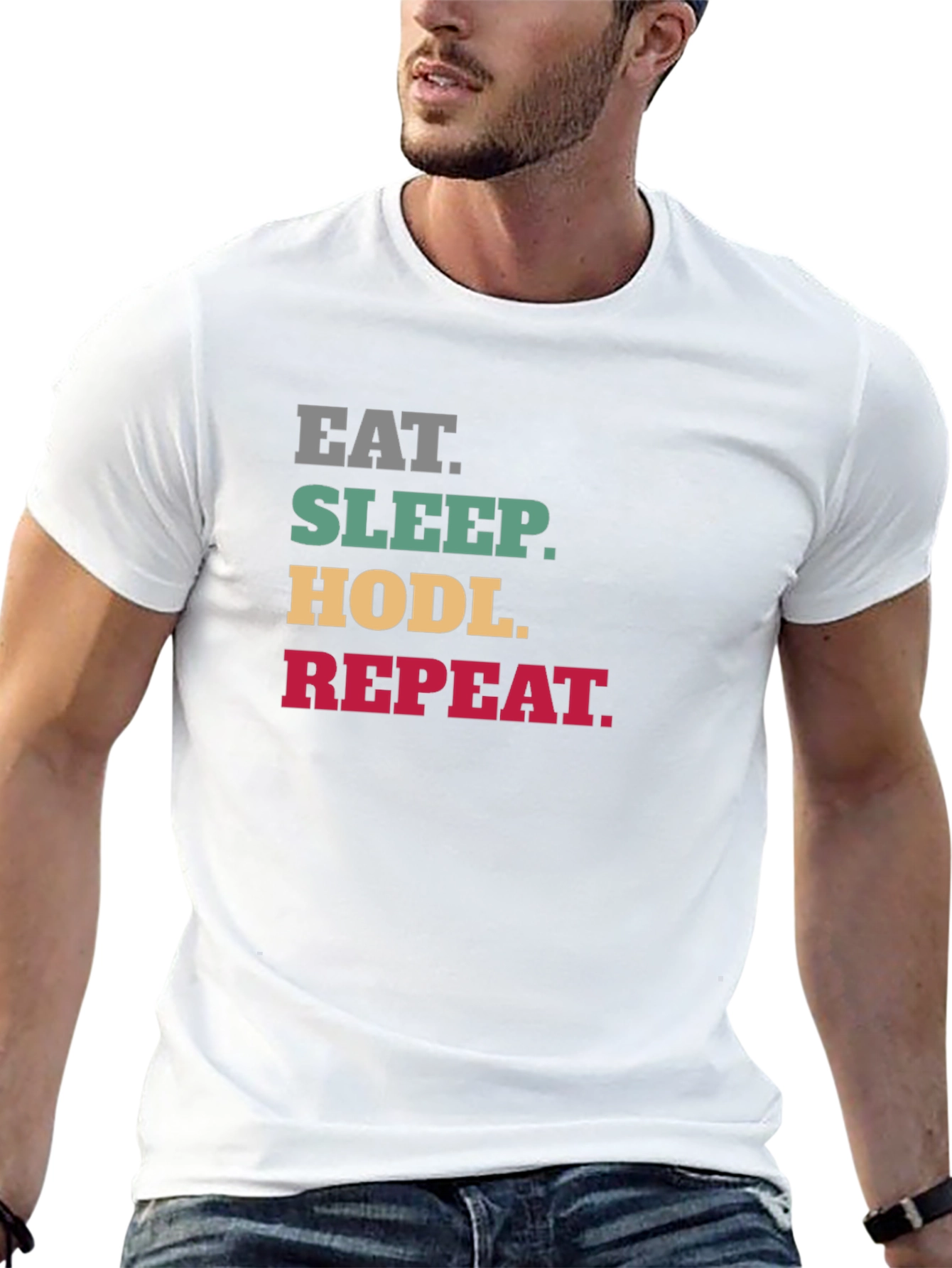 Eat Sleep HODL Repeat Crypto T-Shirt