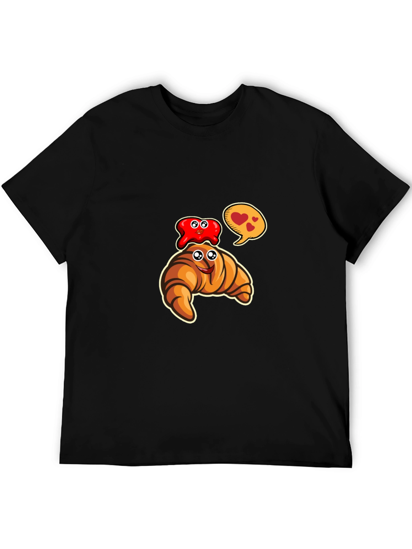 Cartoon Croissant & Jelly T-Shirt