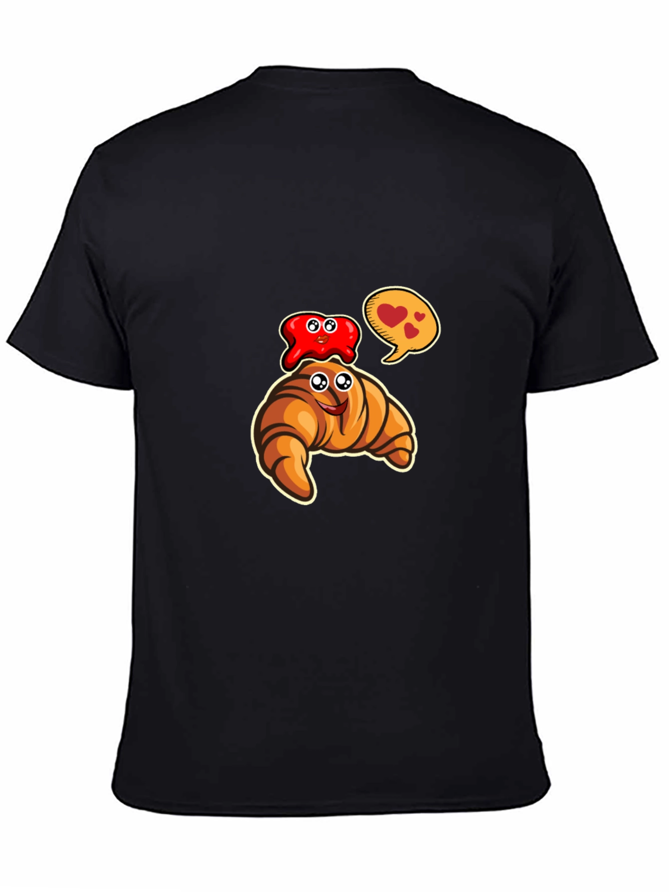 Cartoon Croissant & Jelly T-Shirt