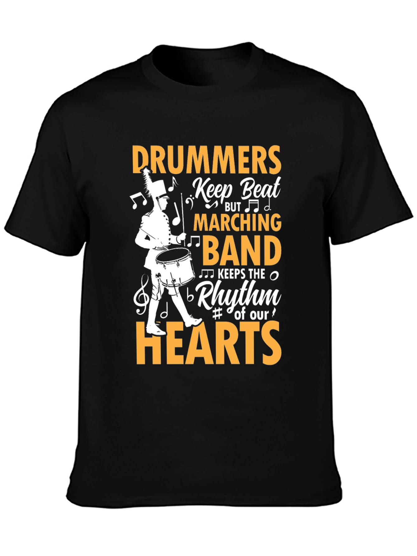 Drummers Heartbeat T-Shirt - Marching Band Apparel