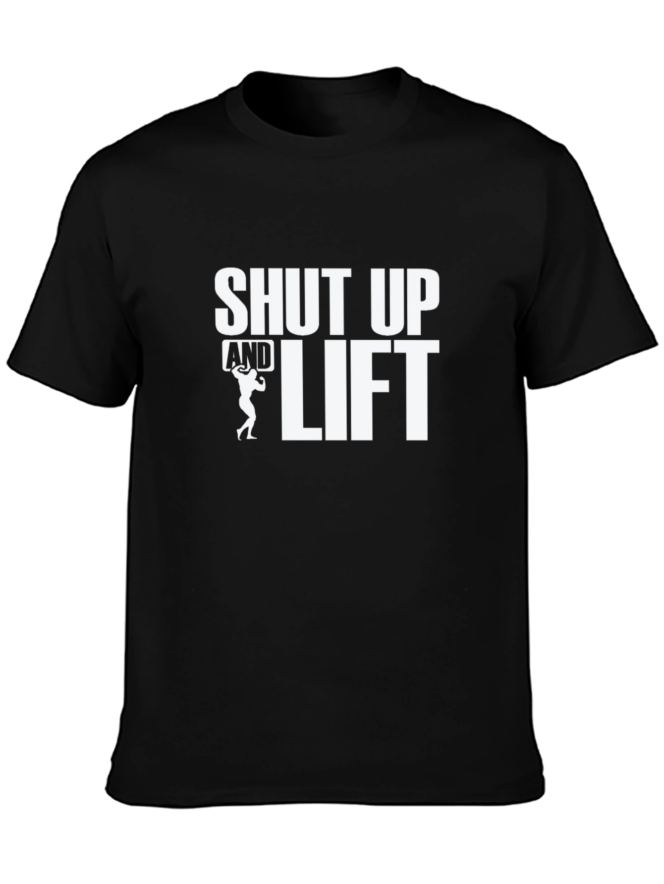 Shut Up and Lift Black Graphic Tee