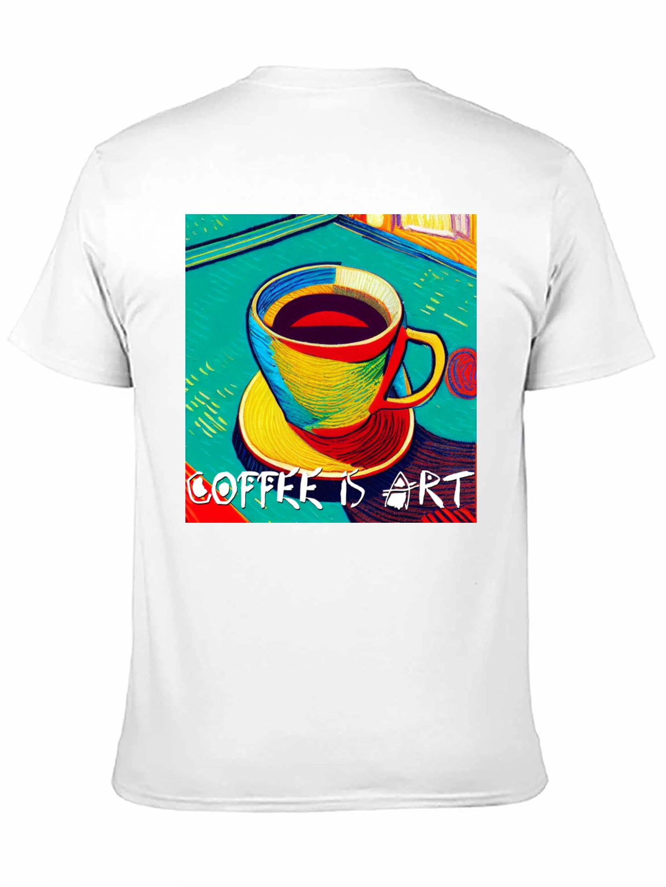 Coffee is Art Graphic Tee - Black