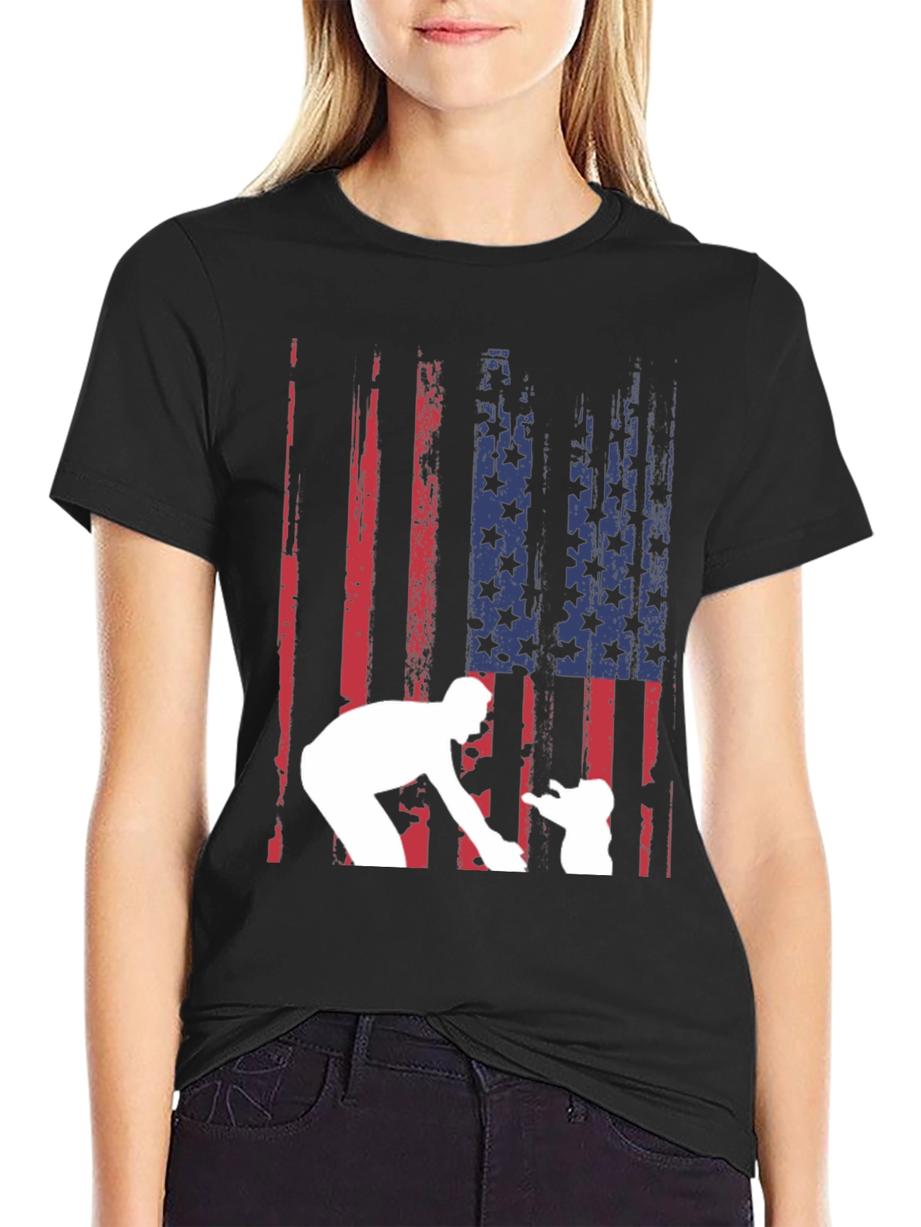 Patriotic Dad & Baby Graphic Tee