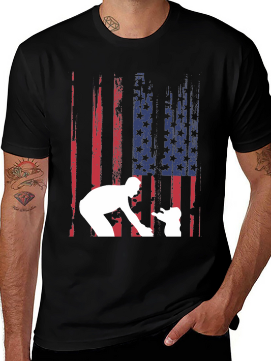 Patriotic Dad & Baby Graphic Tee