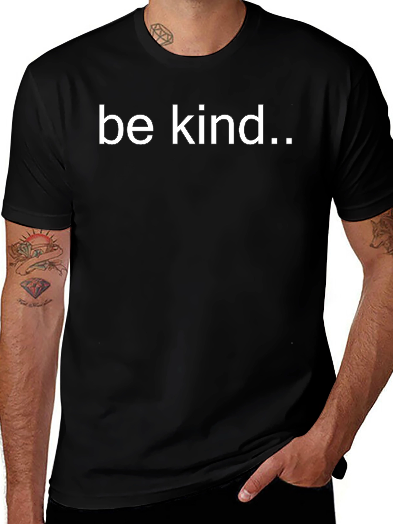 Be Kind Graphic Tee - Mens Black T-Shirt