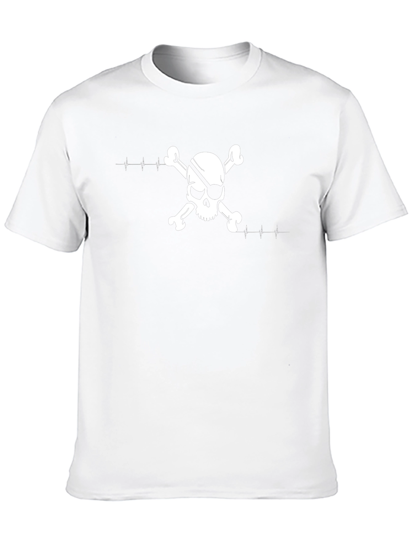 Skull & Crossbones ECG Black T-Shirt
