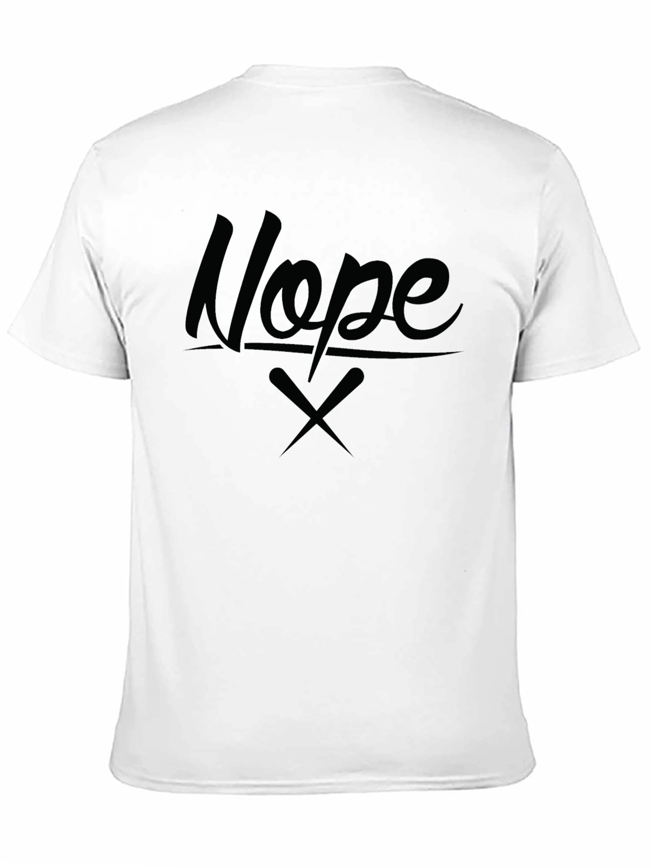Nope Graphic Tee - Stylish Black Cotton T-Shirt