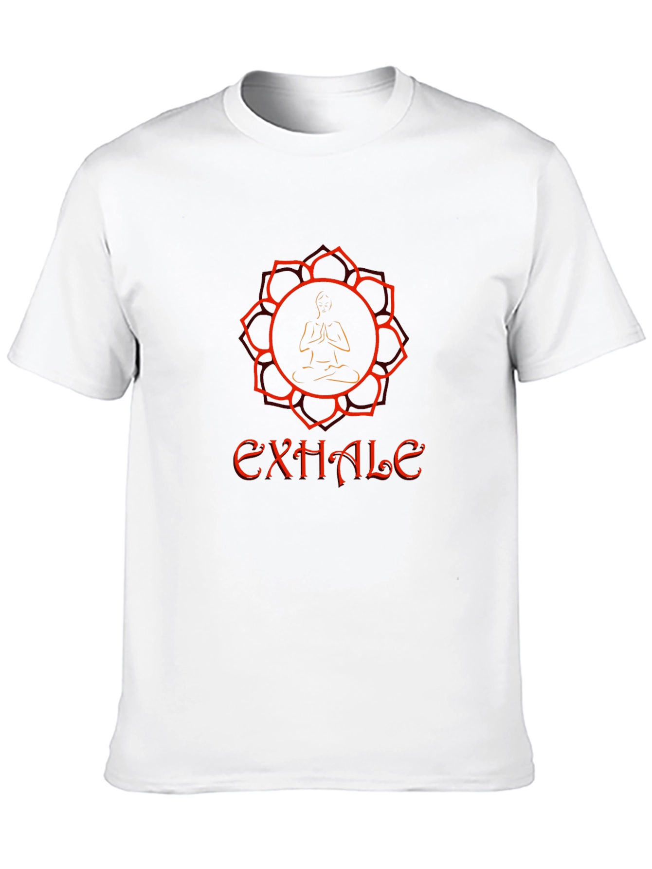 Exhale Yoga Graphic Black T-Shirt