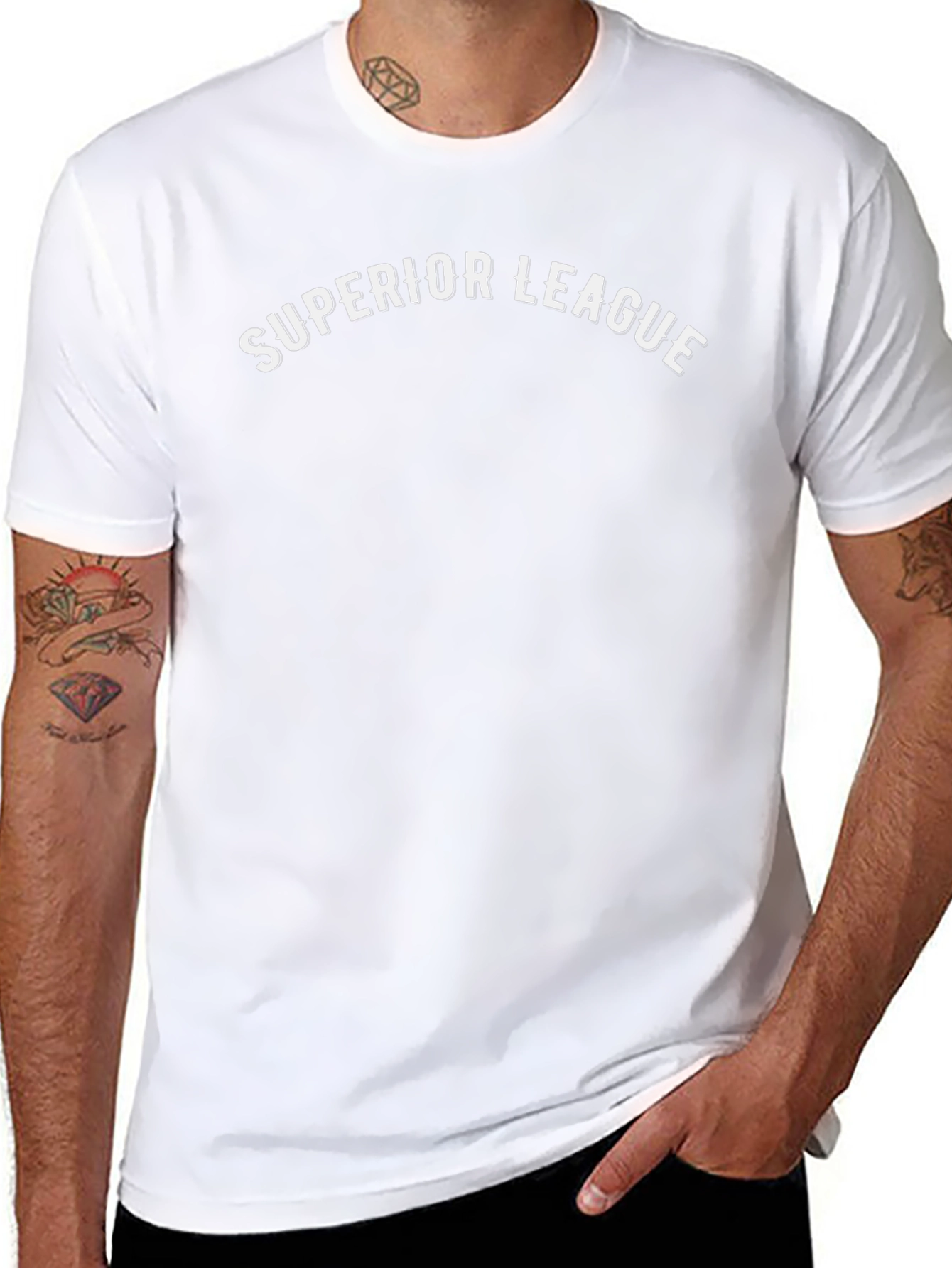 Superior League Graphic Tee - Black Cotton Blend