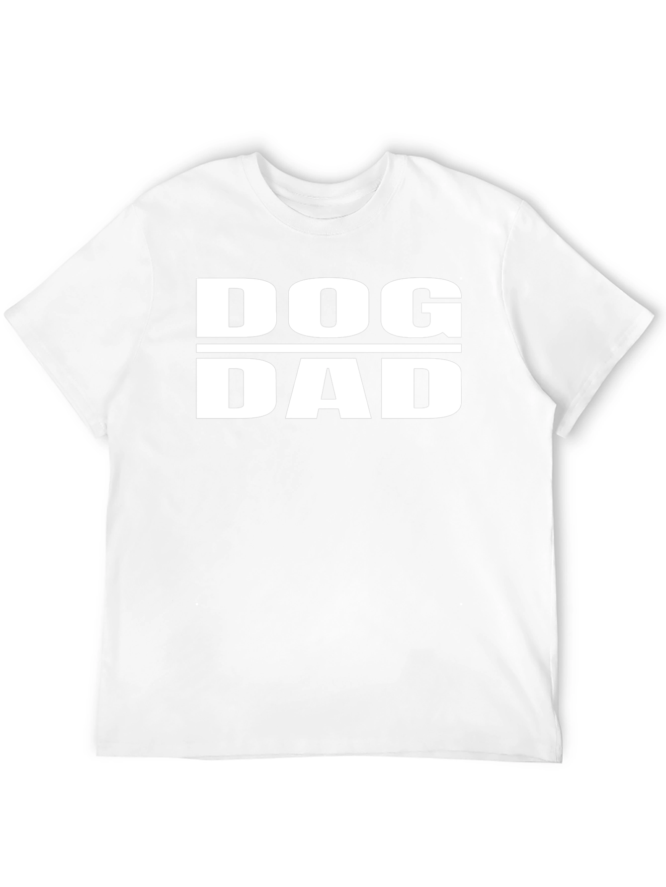 Dog Dad Graphic Tee - Black Cotton Casual