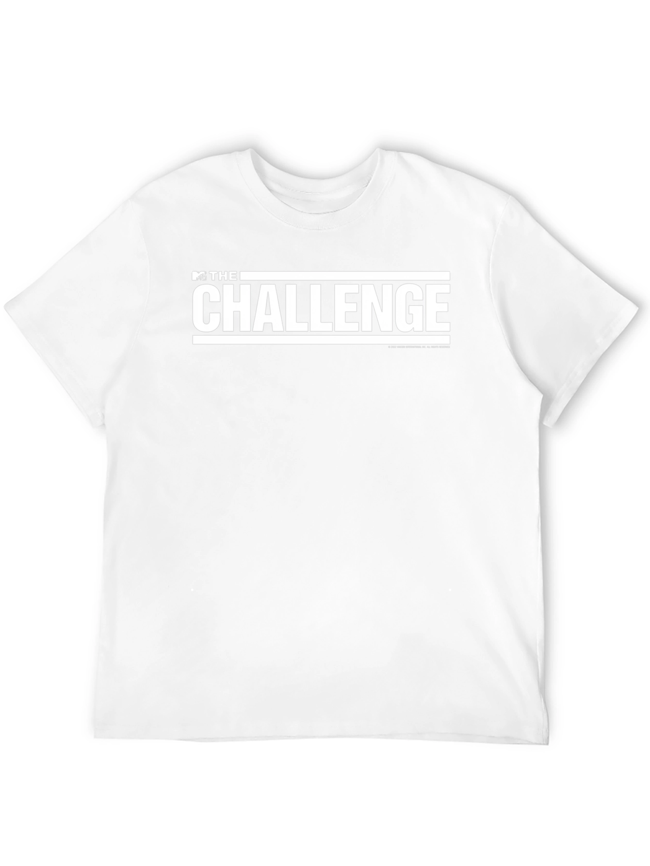 MTVs The Challenge White Logo Black Tee