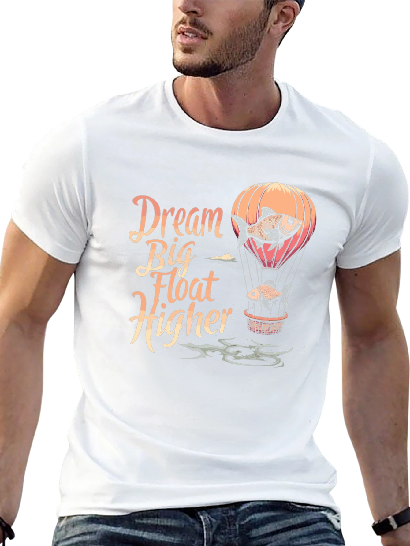 Dream Big Fish Balloon Graphic Tee