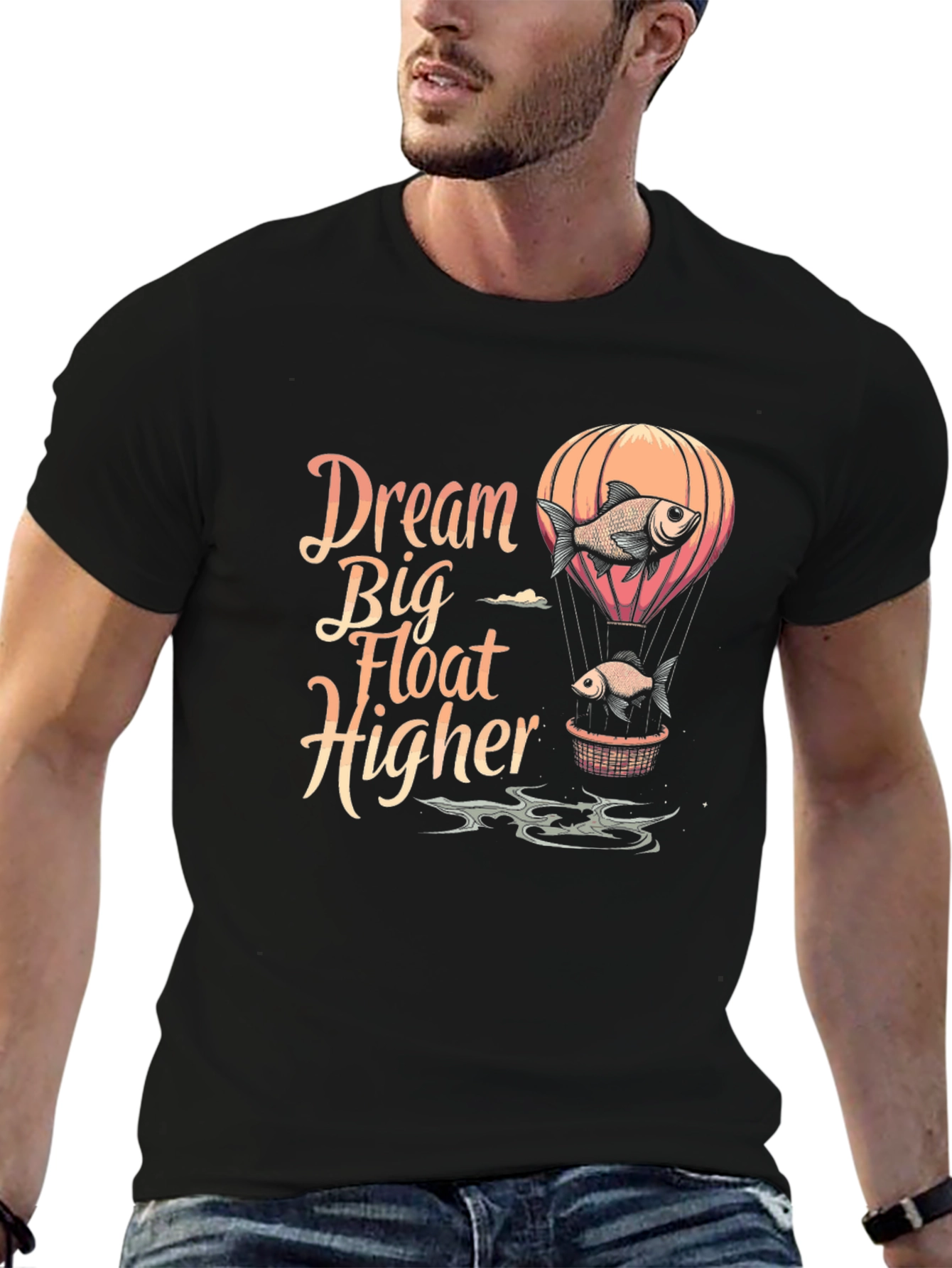 Dream Big Fish Balloon Graphic Tee