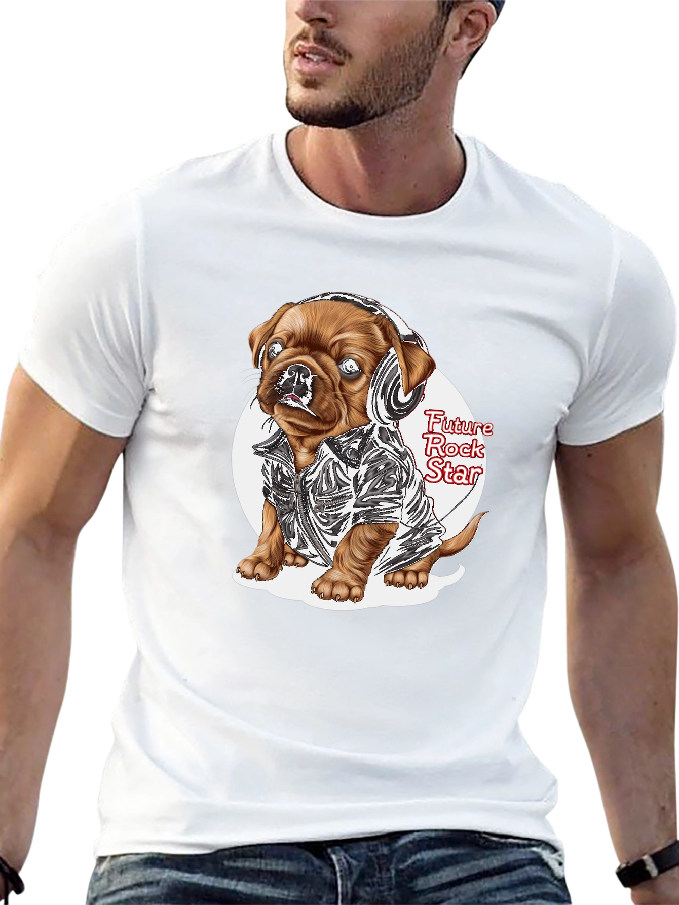 Cool Dog T-Shirt - Future Rock Star Tee