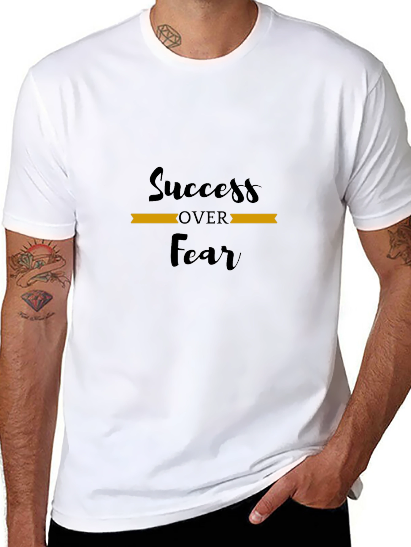 Success Over Fear Black T-Shirt