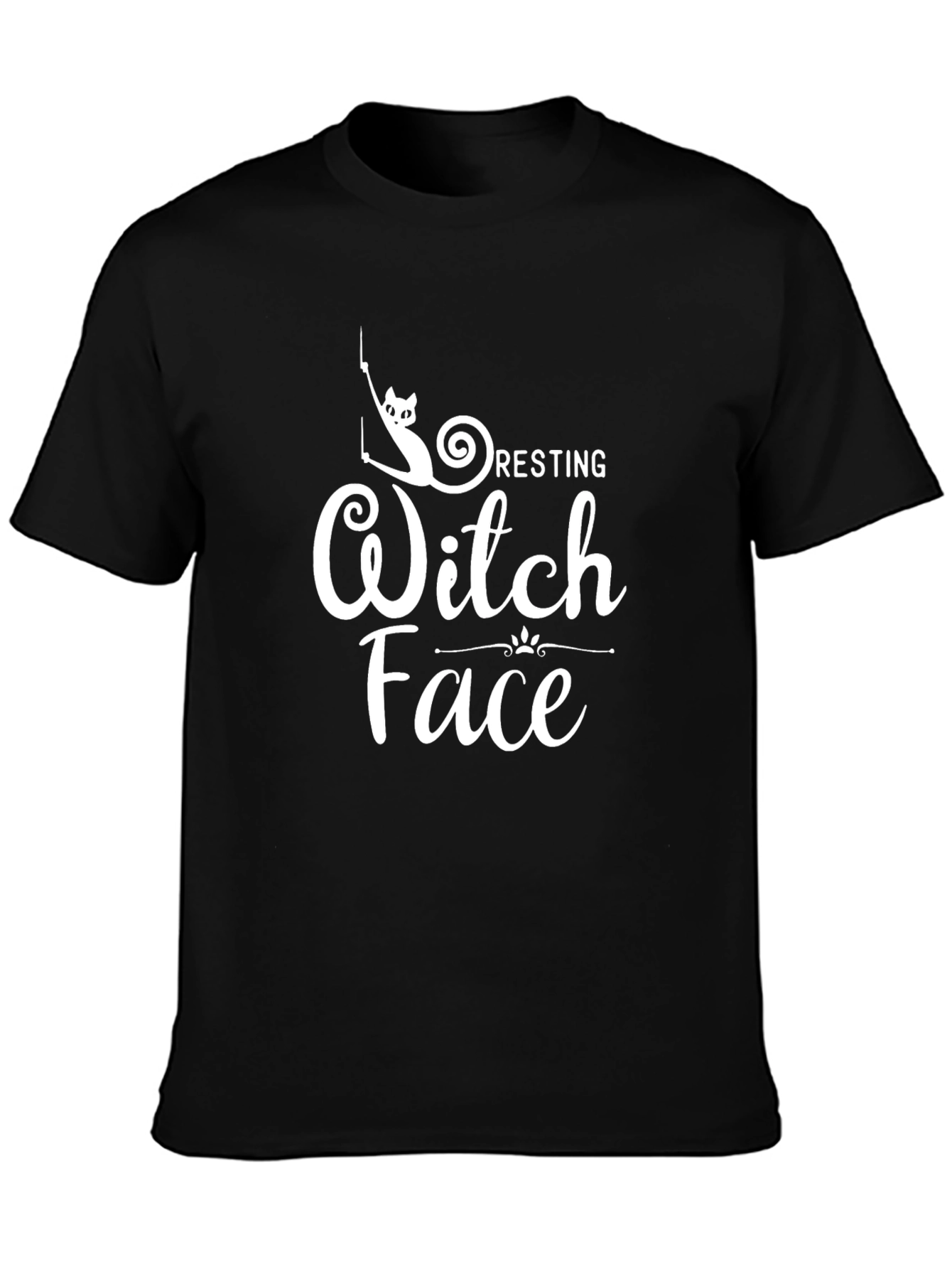 Resting Witch Face Black T-Shirt