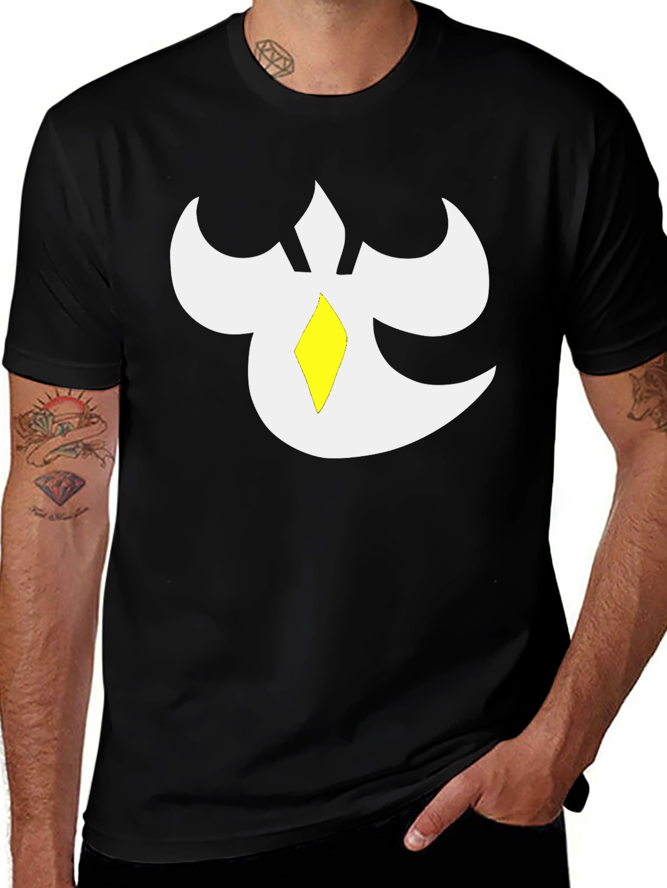 Abstract Graphic Black T-Shirt