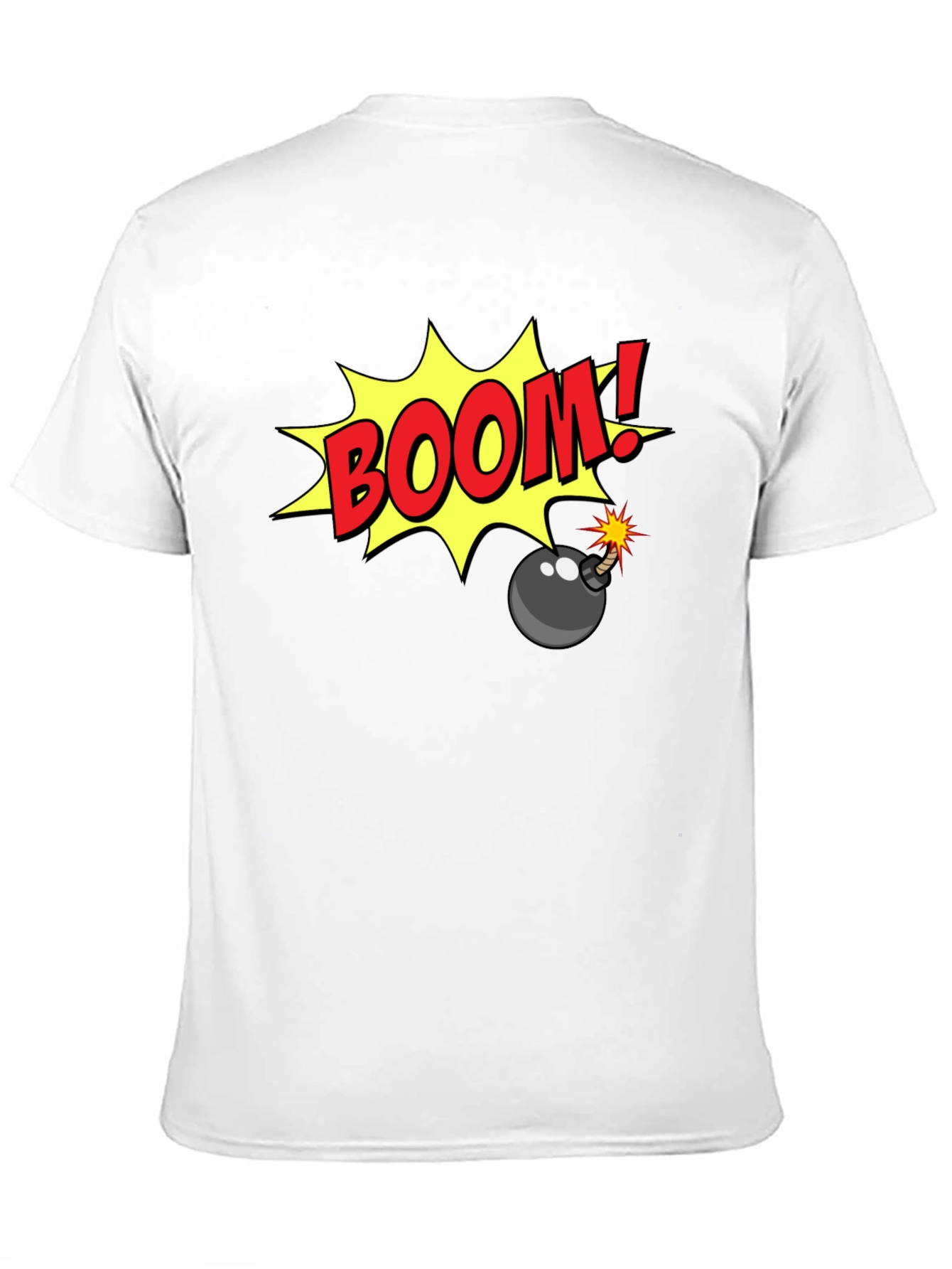 Boom Bomb Graphic Tee - Comic Style Black T-Shirt
