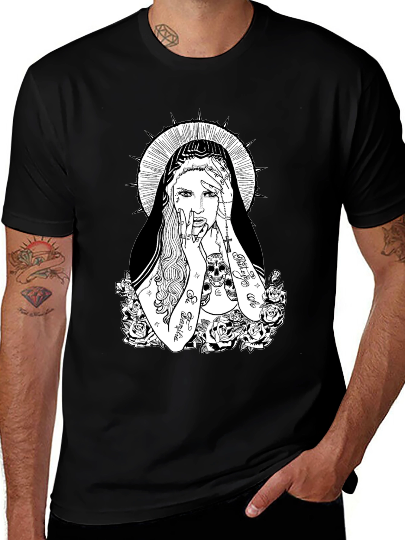 Edgy Tattoo Art Graphic Tee