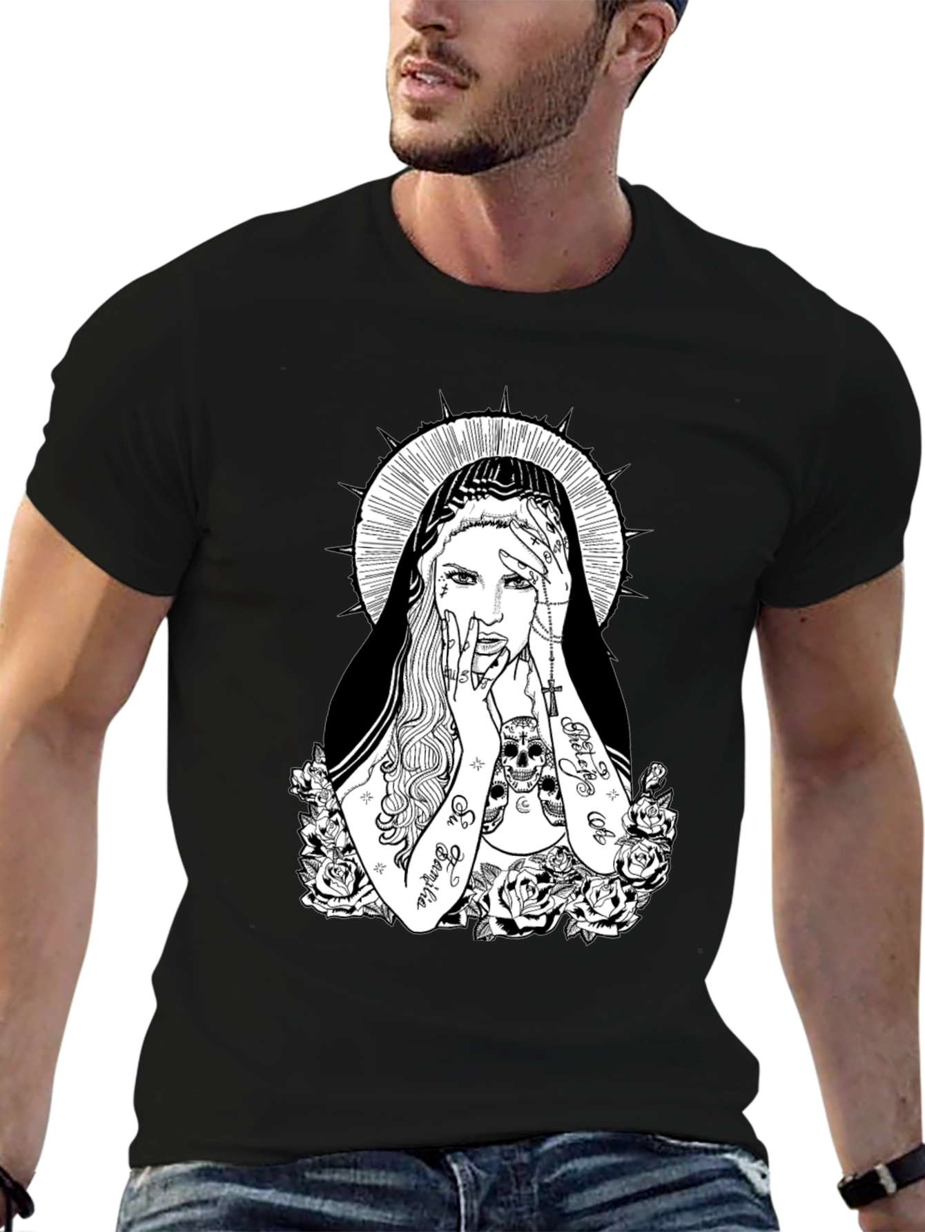 Edgy Tattoo Art Graphic Tee