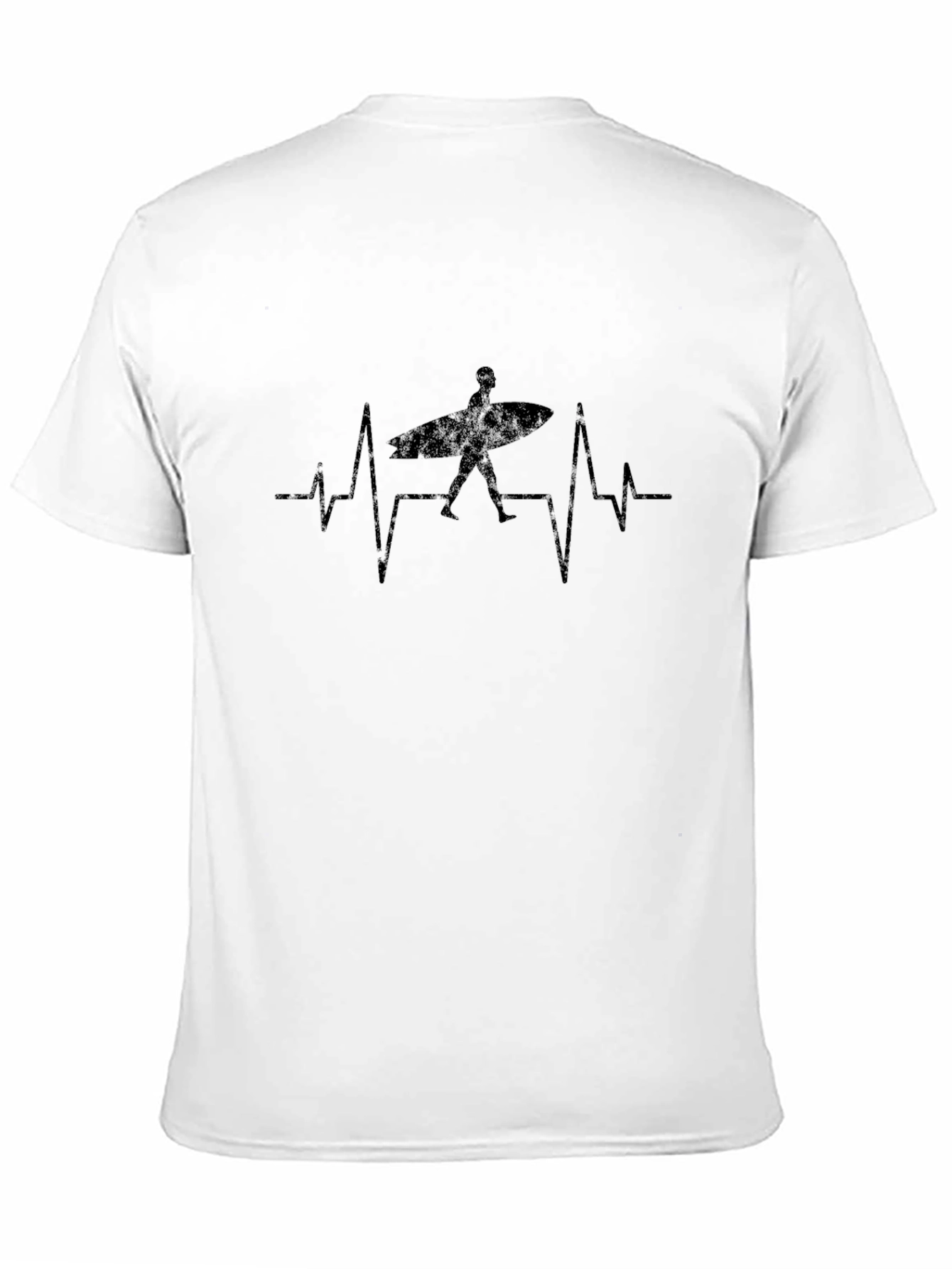 Surfer Heartbeat T-Shirt - Beach Lover Tee