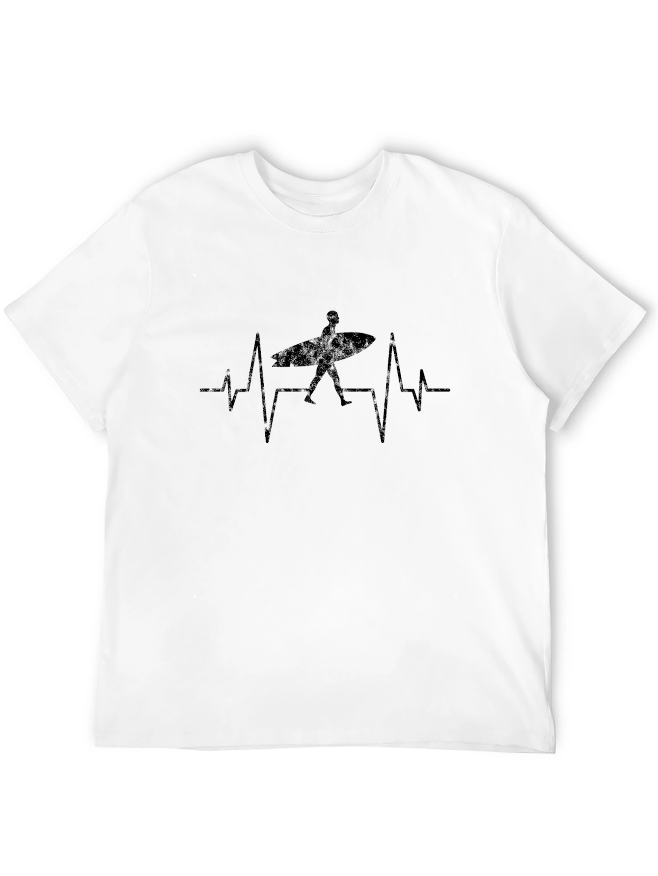 Surfer Heartbeat T-Shirt - Beach Lover Tee