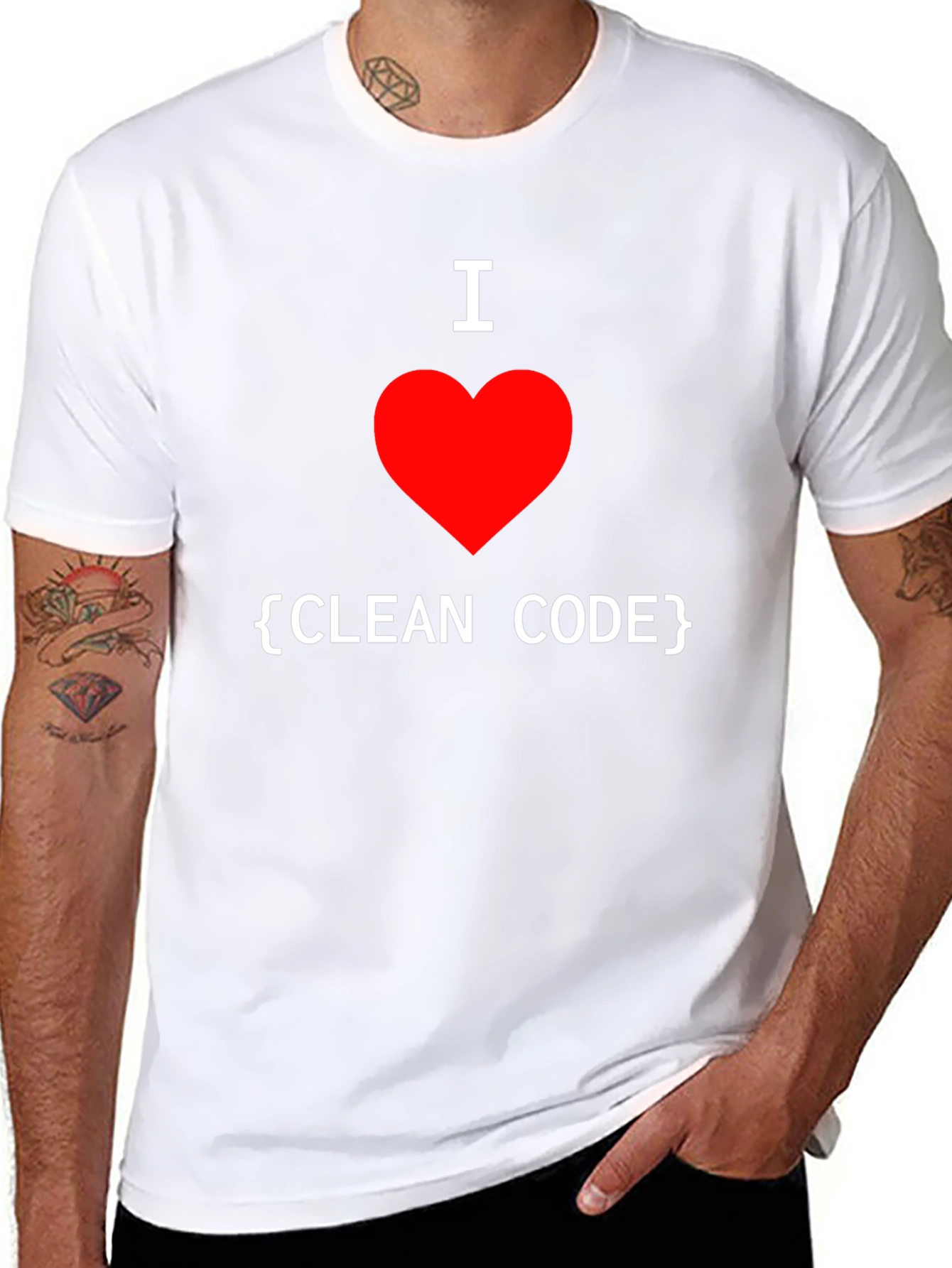 I Love Clean Code T-Shirt Programmer Gift
