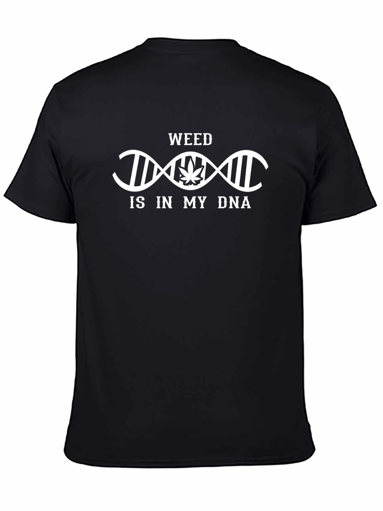 Weed DNA Black T-Shirt - Funny Stoner Tee