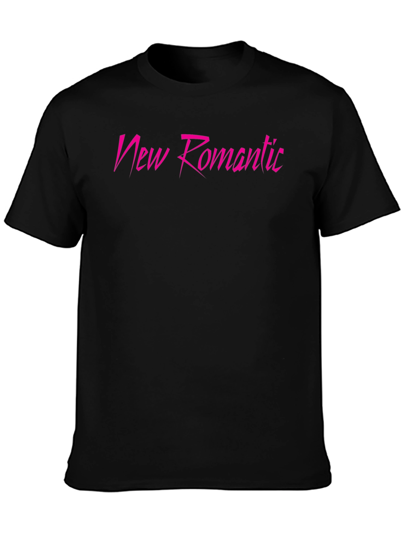 New Romantic Graphic Tee - Stylish Black T-Shirt