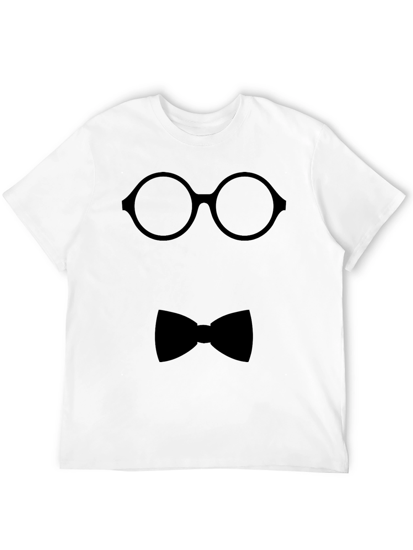 Geek Chic T-Shirt - Glasses and Bowtie Design