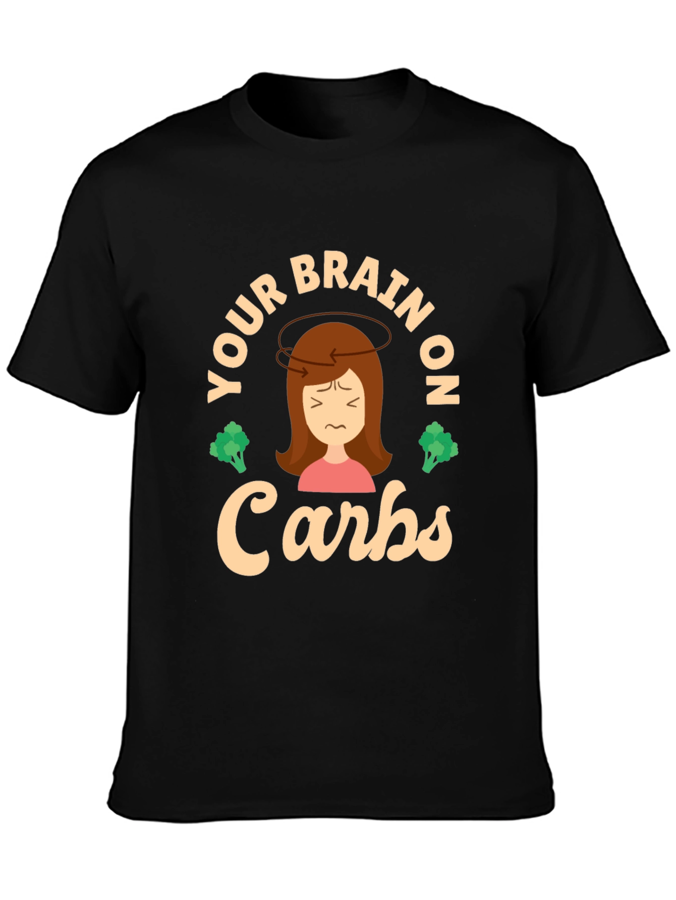 Your Brain on Carbs T-Shirt - Funny Foodie Tee