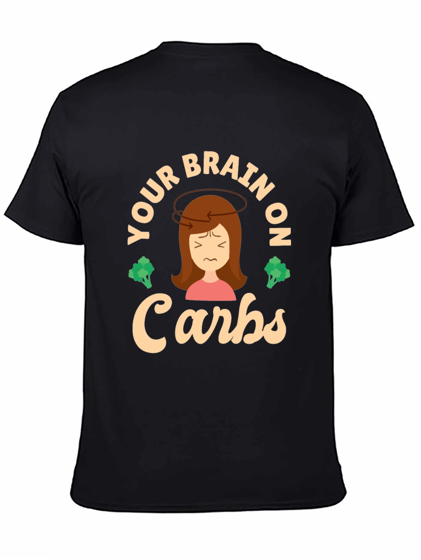 Your Brain on Carbs T-Shirt - Funny Foodie Tee