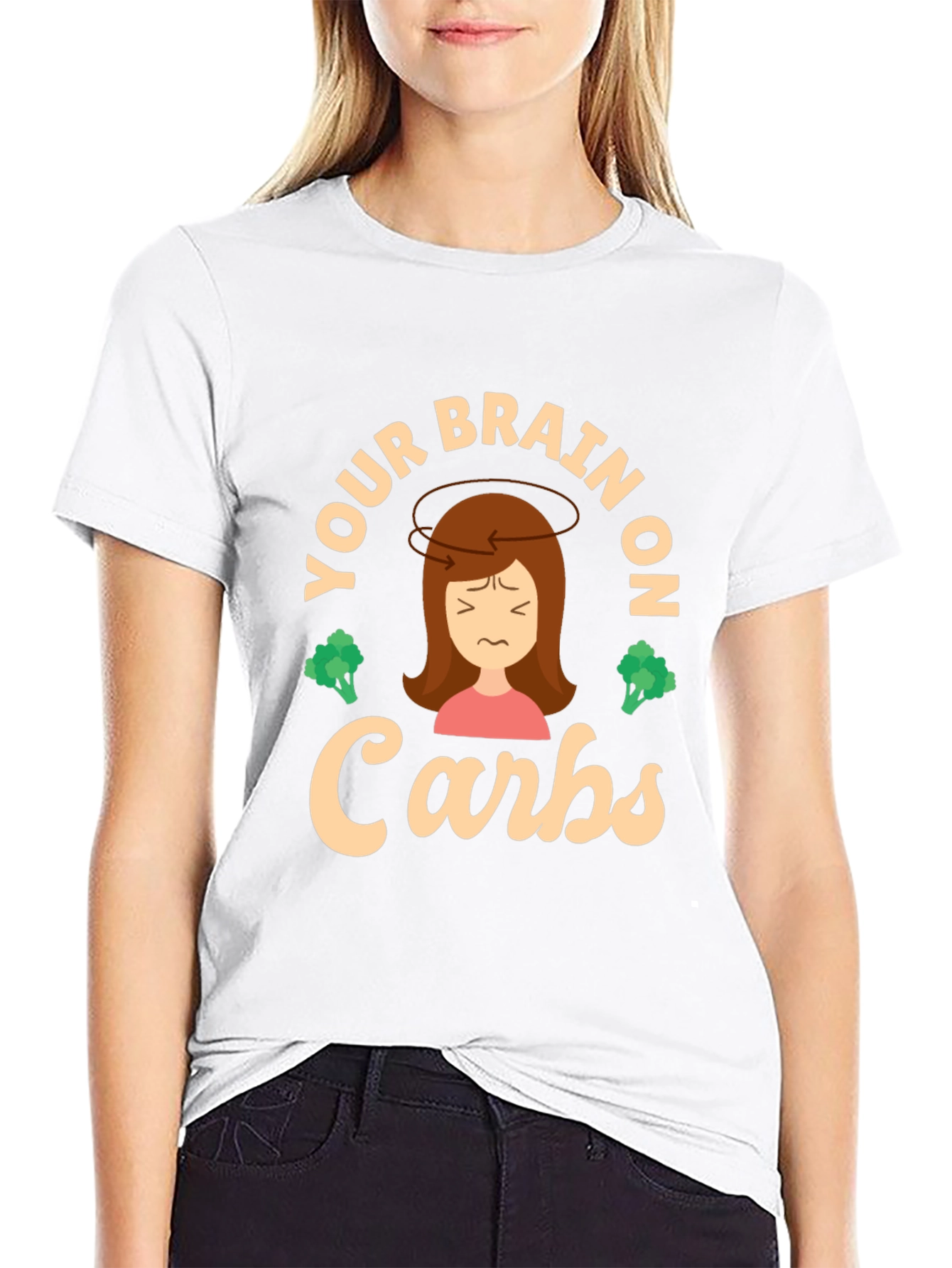Your Brain on Carbs T-Shirt - Funny Foodie Tee