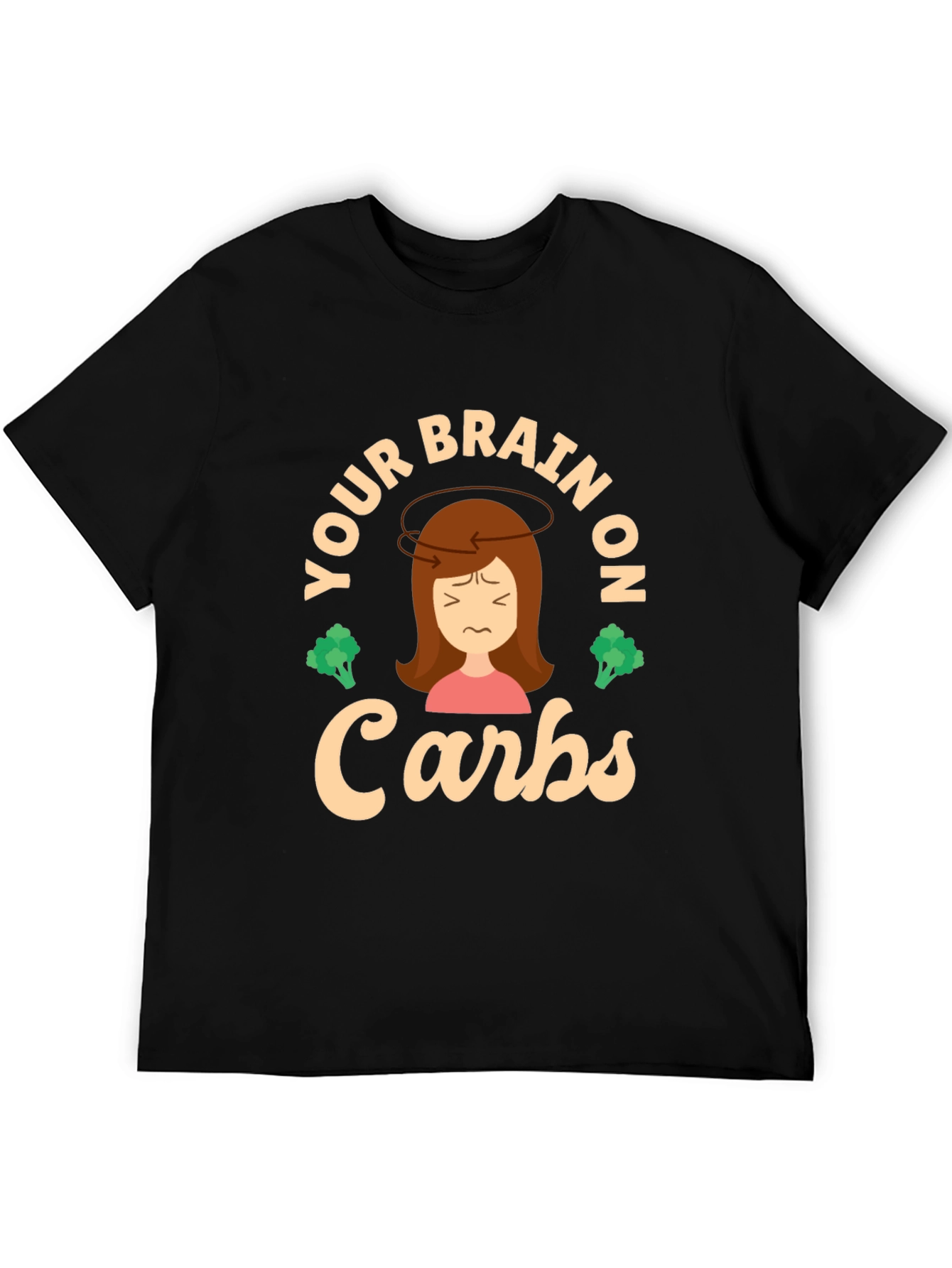 Your Brain on Carbs T-Shirt - Funny Foodie Tee