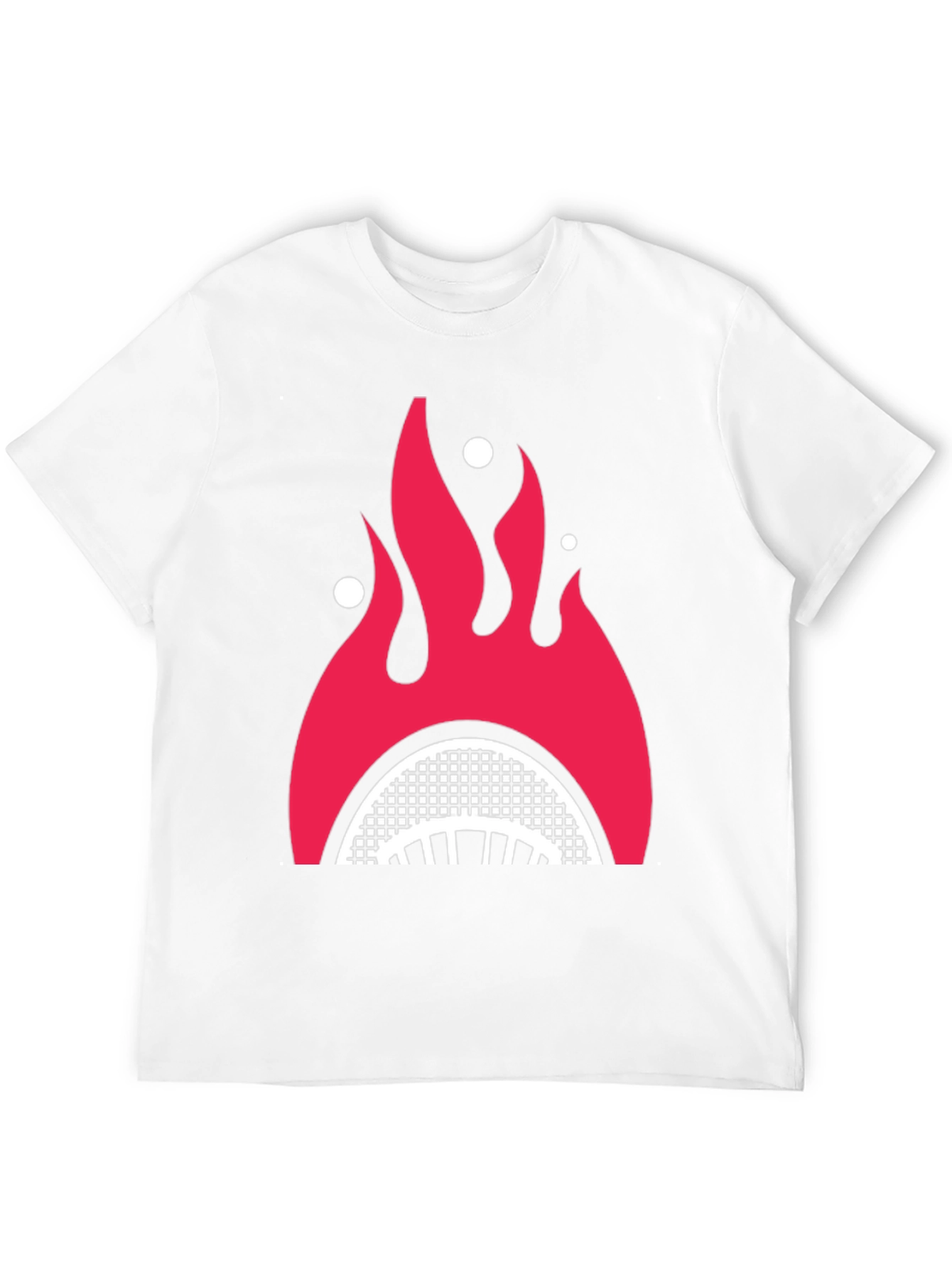 Fiery Shark Mouth Graphic Tee - Bold Style