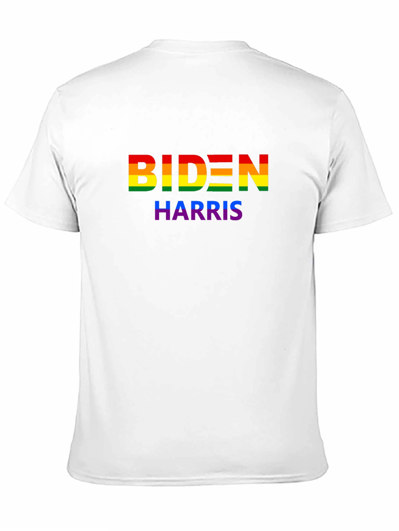 Biden Harris Pride T-Shirt - Black Cotton LGBTQ+ Apparel