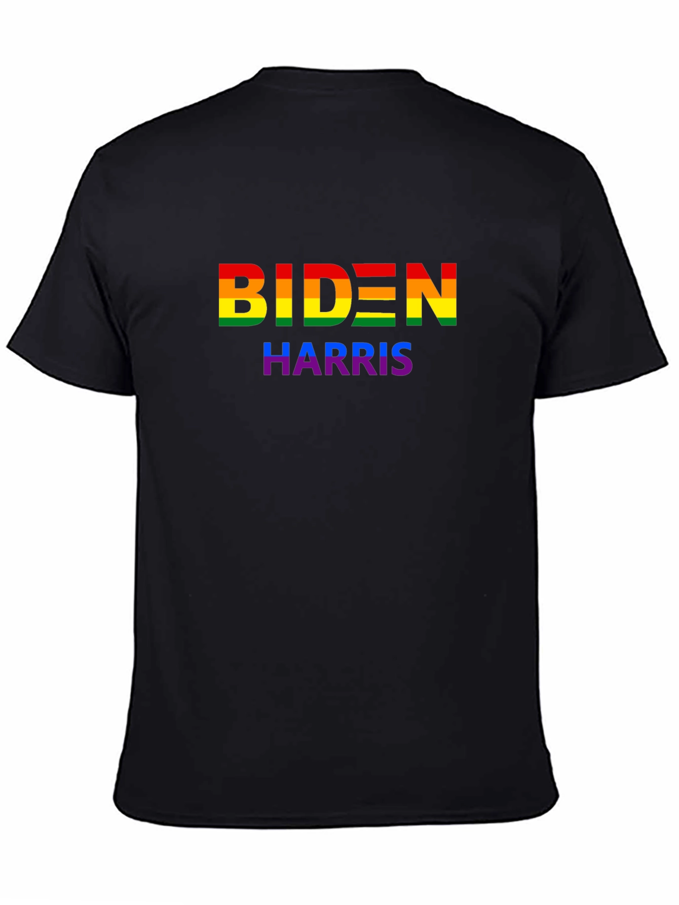 Biden Harris Pride T-Shirt - Black Cotton LGBTQ+ Apparel