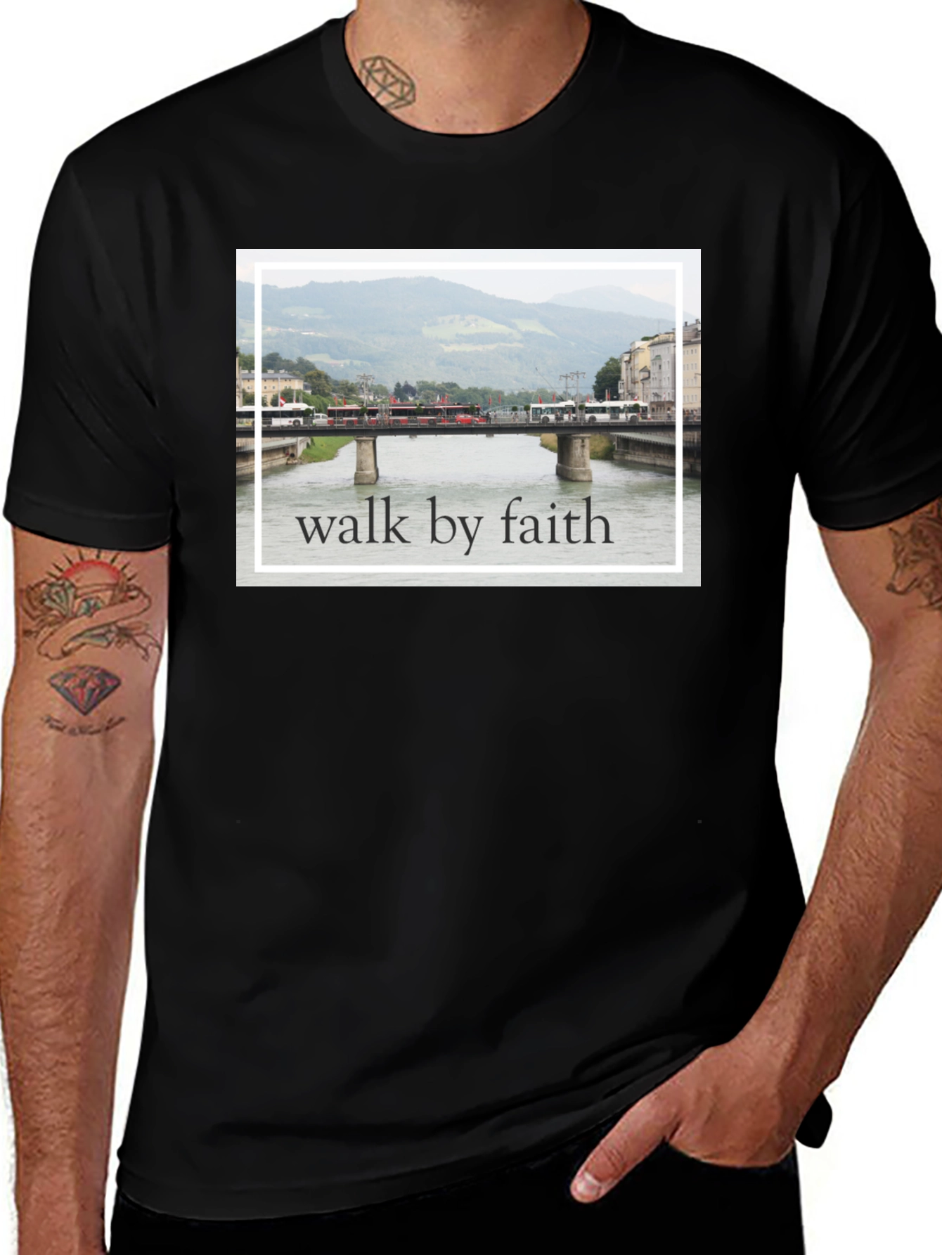 Walk By Faith Bridge T-Shirt