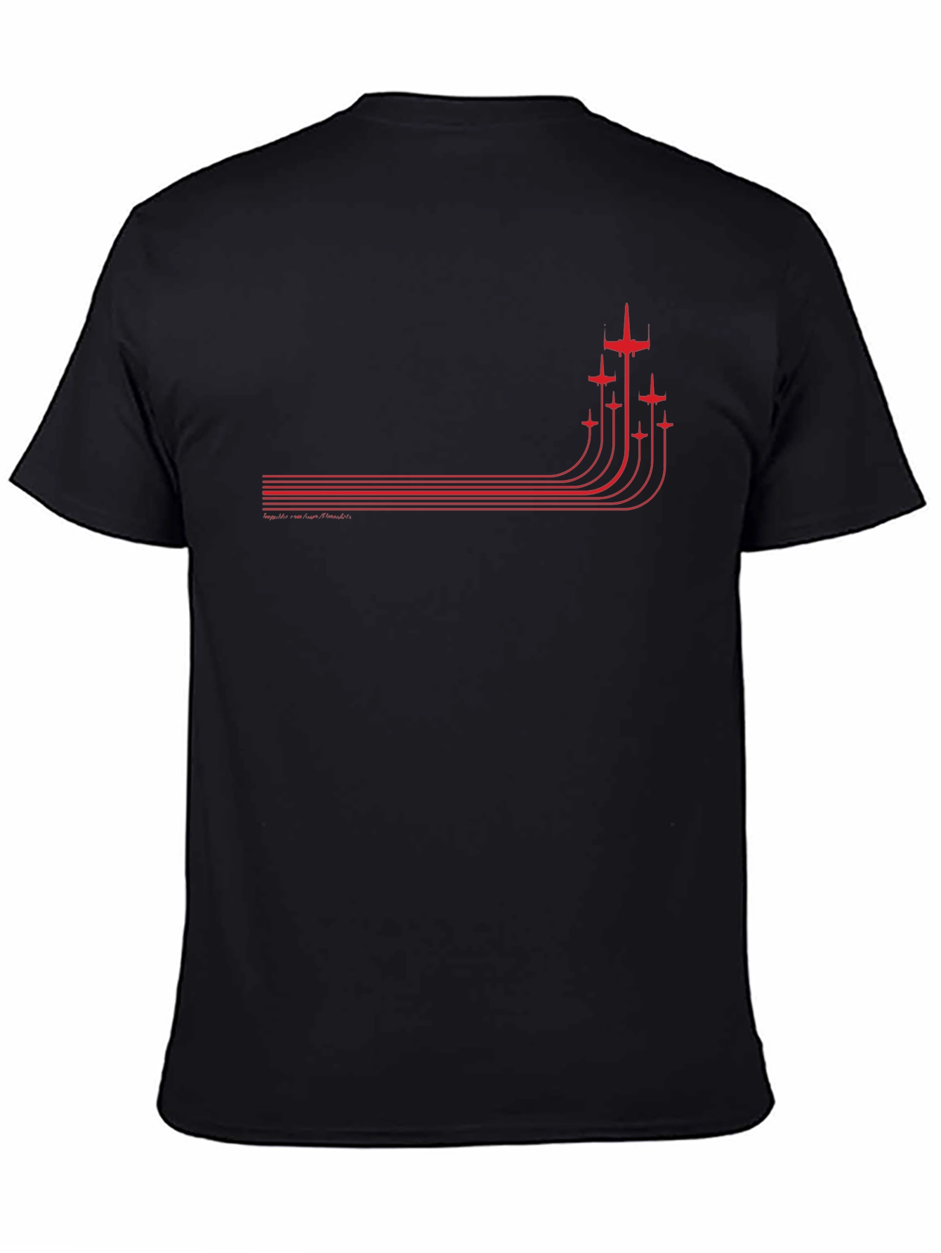 Retro Airplane T-Shirt - Black Graphic Tee
