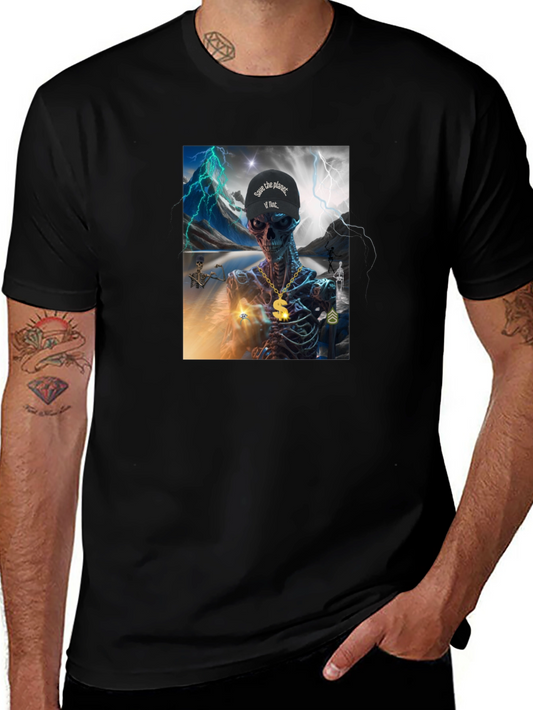 Skeleton Graphic T-Shirt - Save the Planet