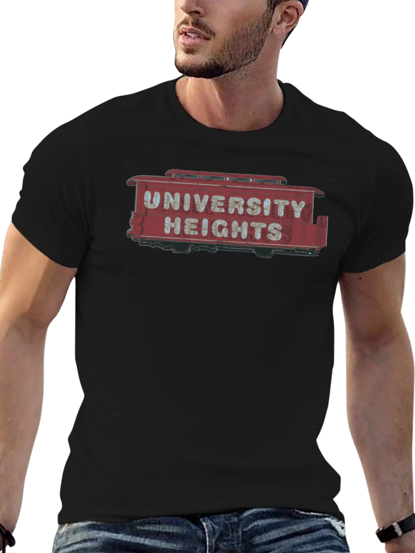 University Heights Retro Sign T-Shirt