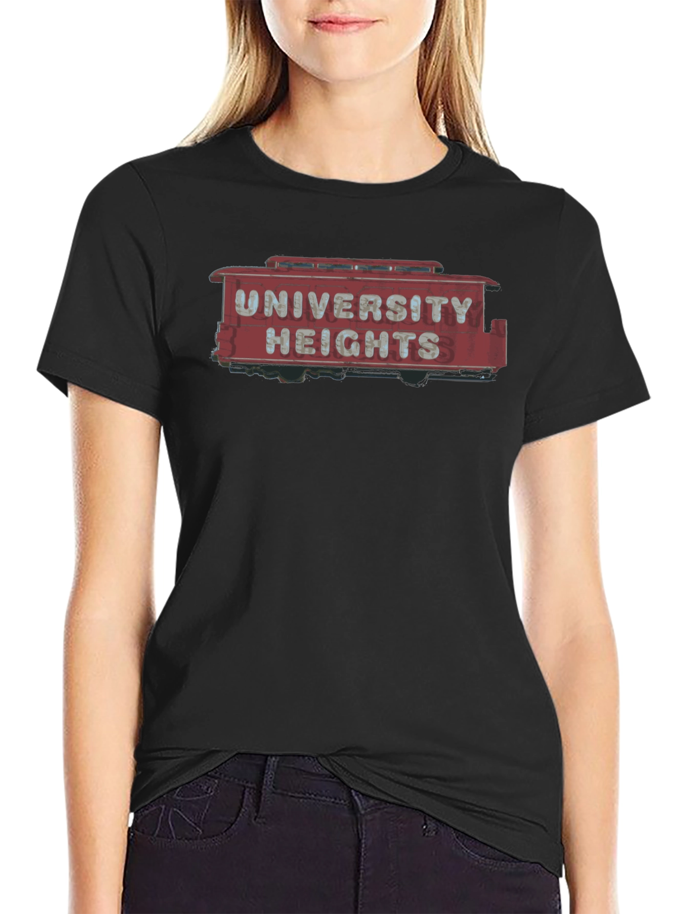 University Heights Retro Sign T-Shirt