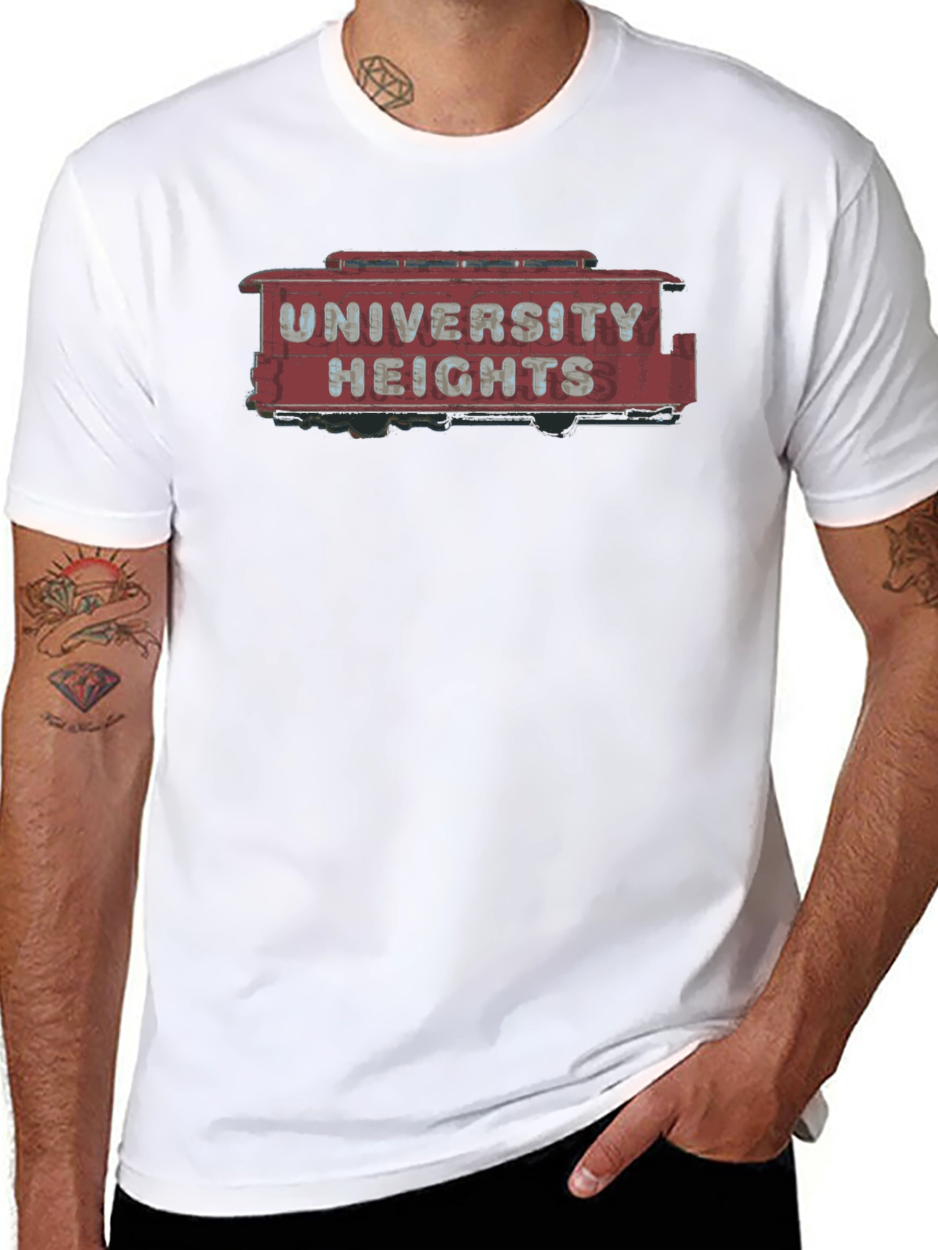 University Heights Retro Sign T-Shirt
