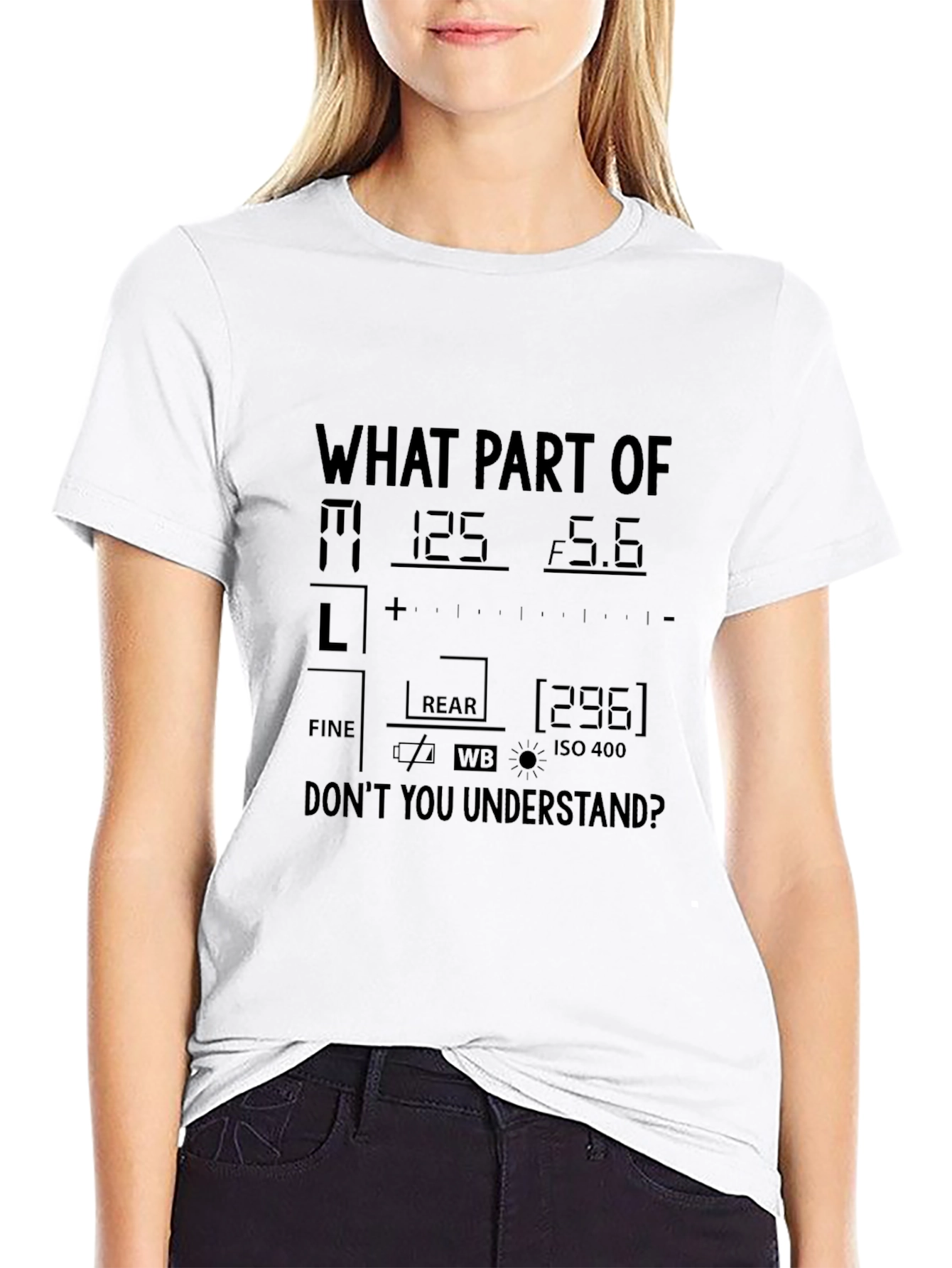 Photographer T-Shirt Camera Settings Funny Photography Shirt